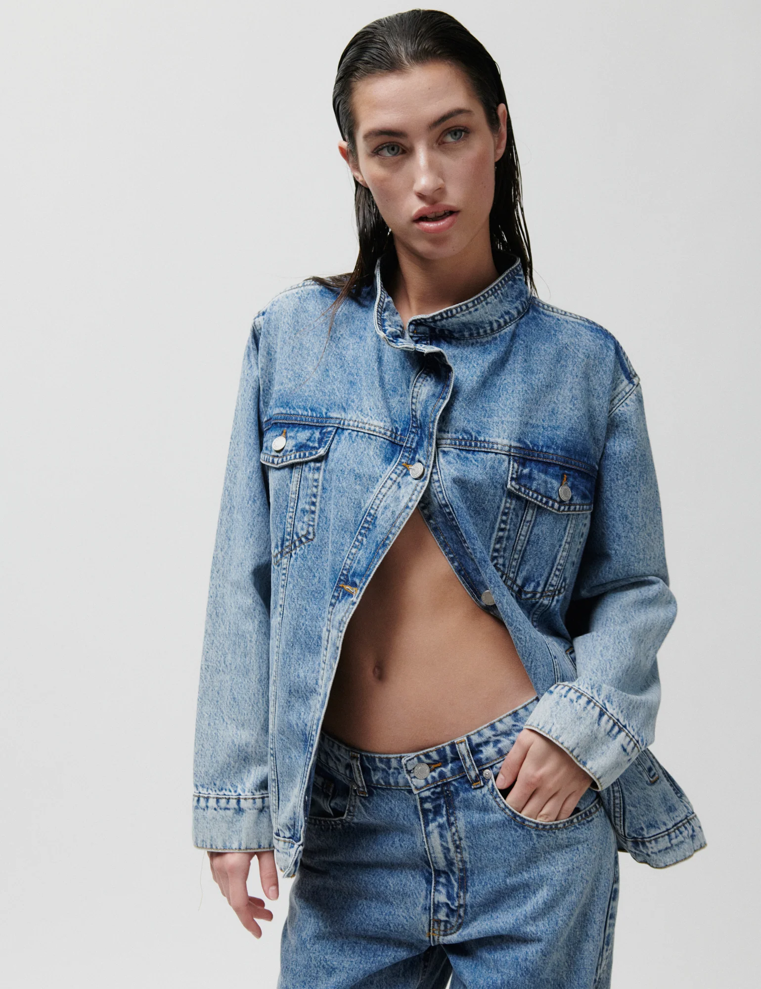 2ND Alanna - Summer Blue Denim - Jacket - Mid Blue - Image 2