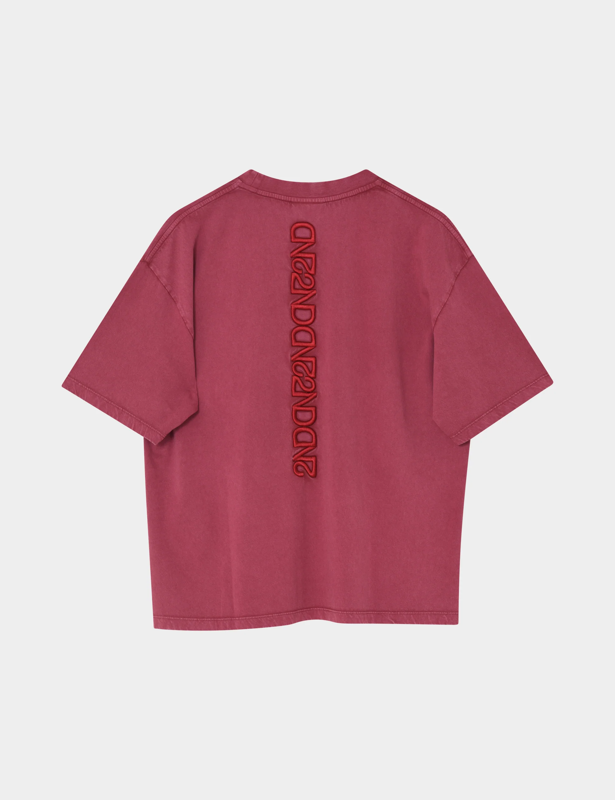 2ND Araly TT - Overwashed Jersey - T-shirt - Pomegranate - Image 6