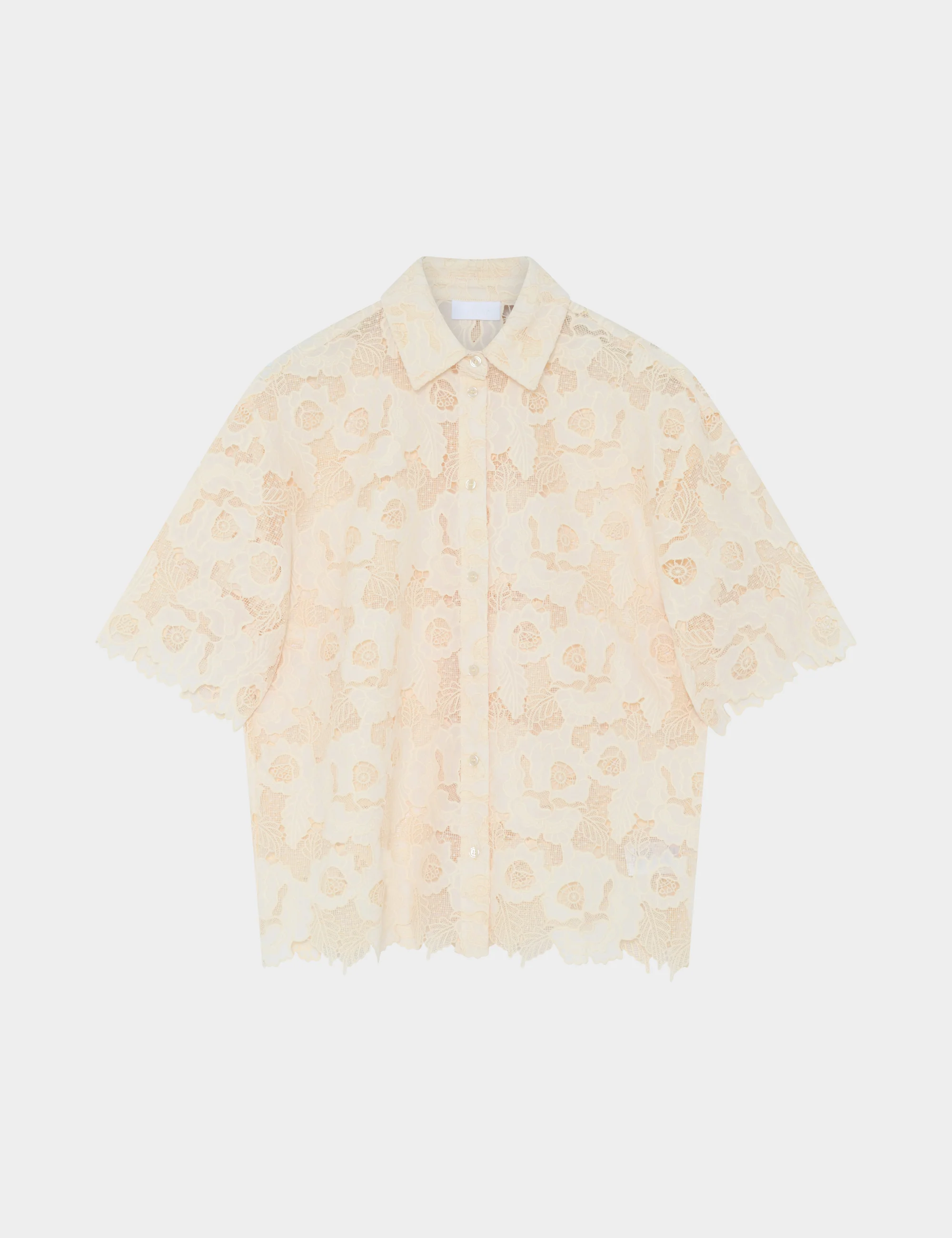 2ND Austinas - Broderi Anglaise Mix - Shirt - TOFU