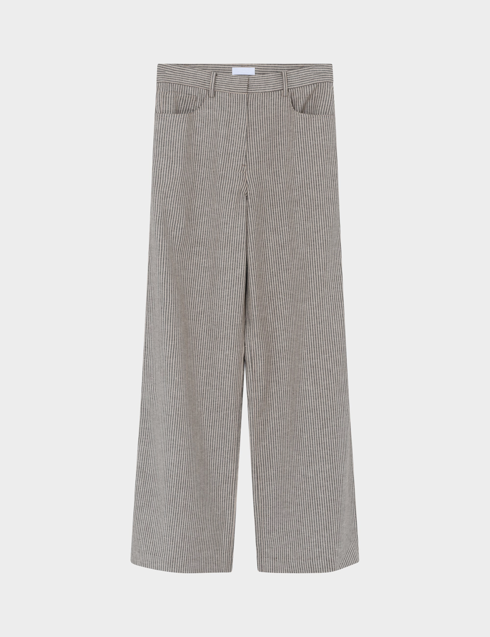 2ND Benette - Striped Linen blend - Moonbeam - Image 5
