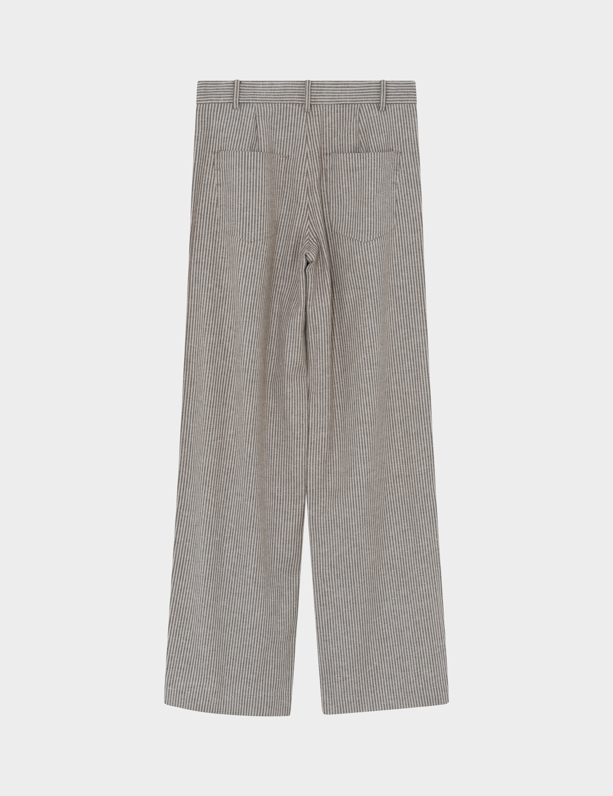 2ND Benette - Striped Linen blend - Moonbeam - Image 6