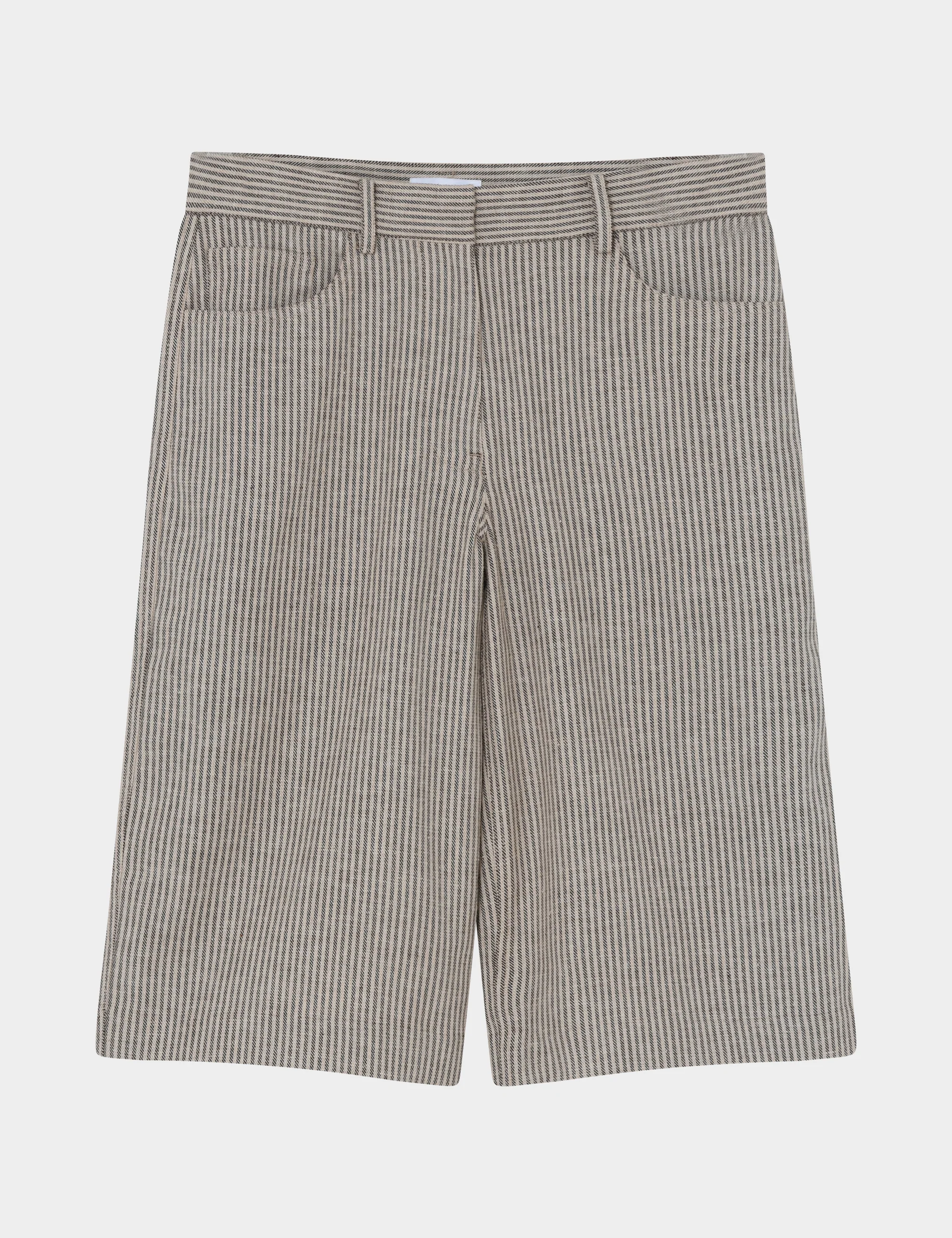 2ND Benita - Striped Linen Blend - Moonbeam - Image 5