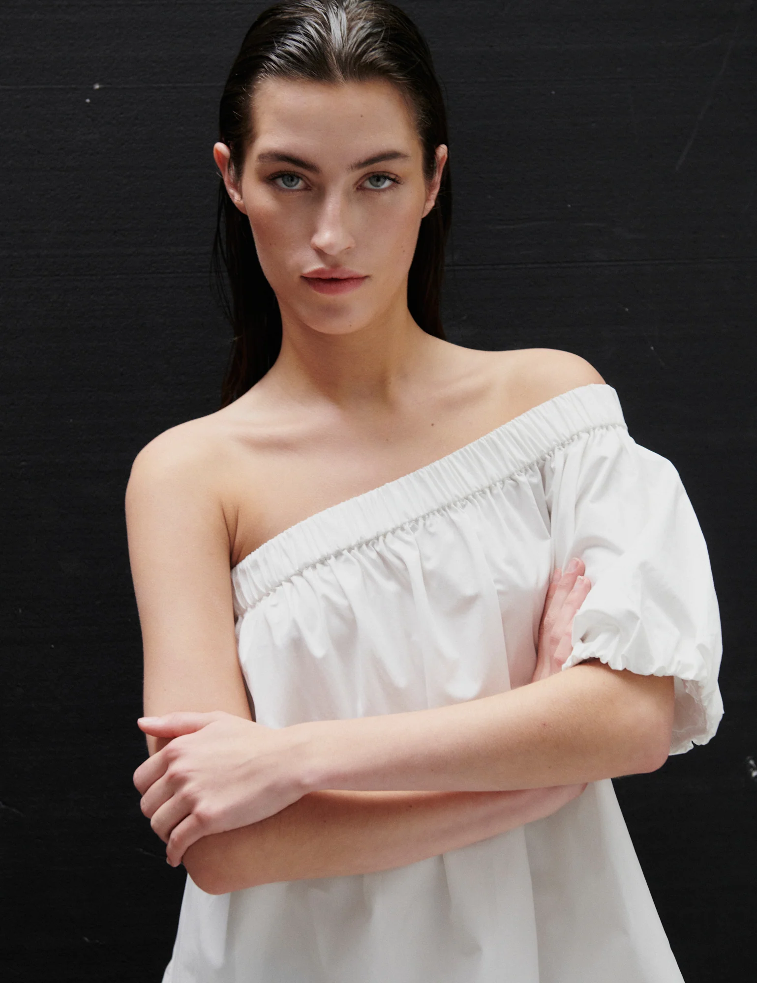 2ND Cal - Fine Crispy Poplin - Blouse - Brilliant White - Image 3