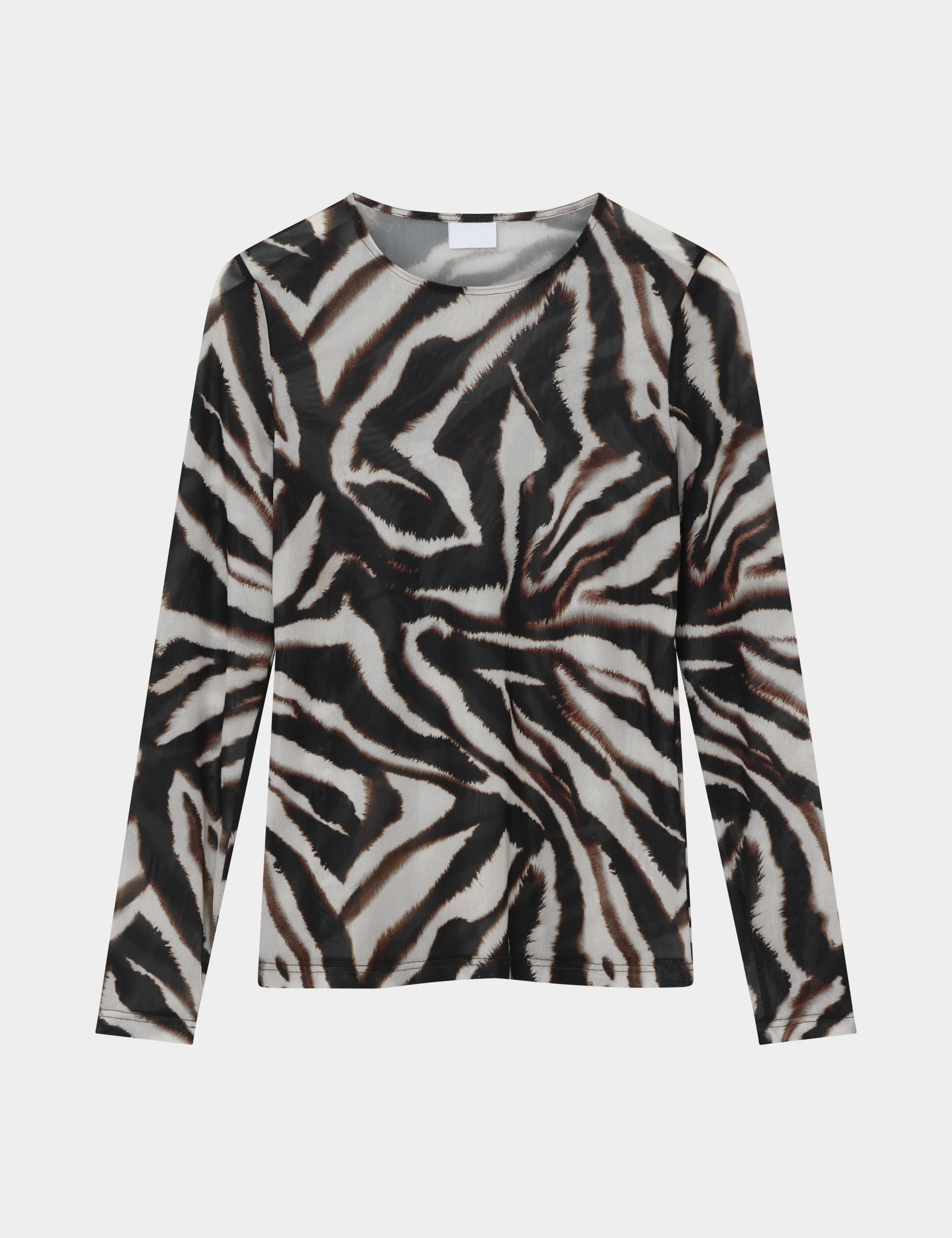 2ND Carlina - Soft Mesh - Blouse - Java Zebra - Image 4