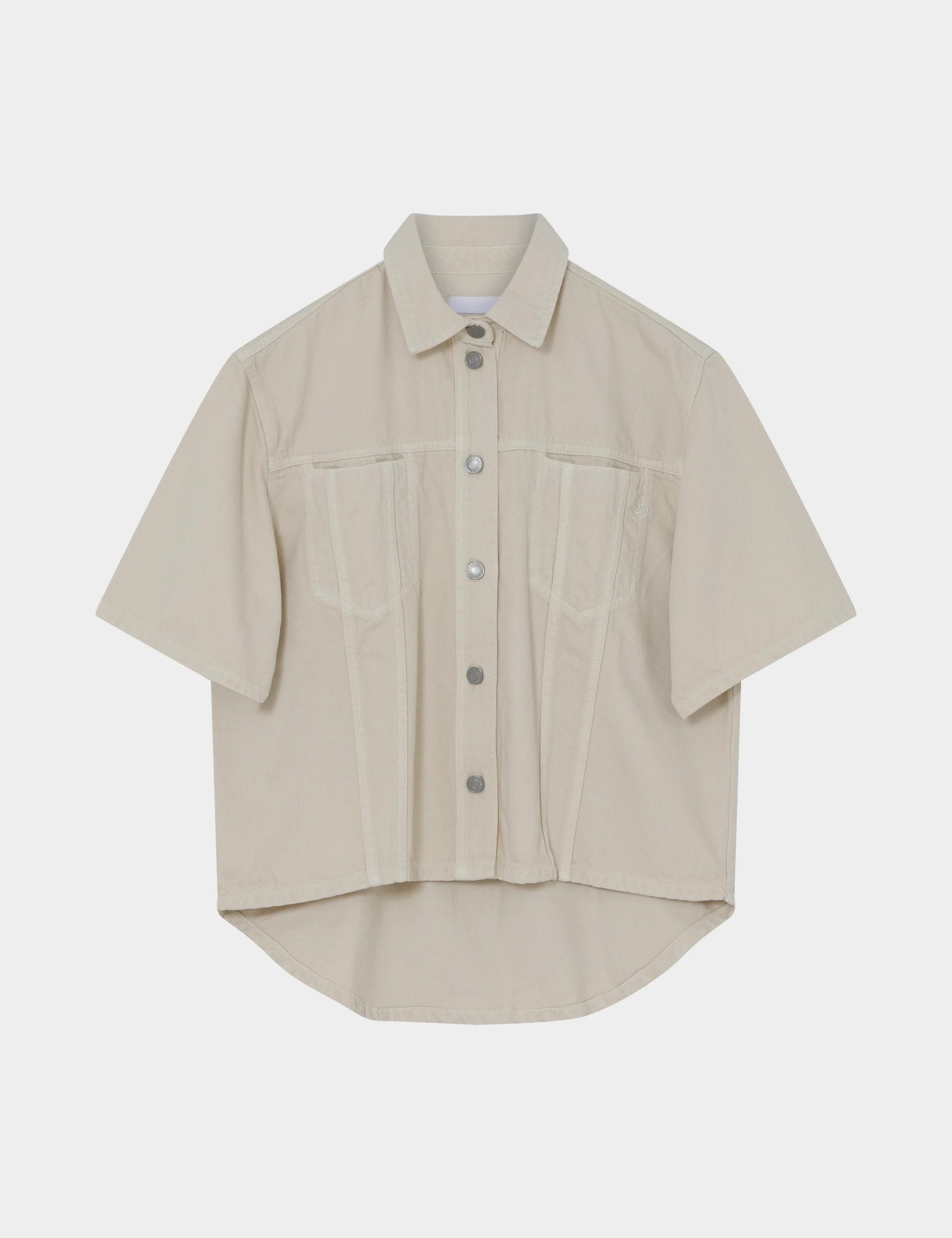 2ND Fayen - Twill Denim - Shirt - TOFU