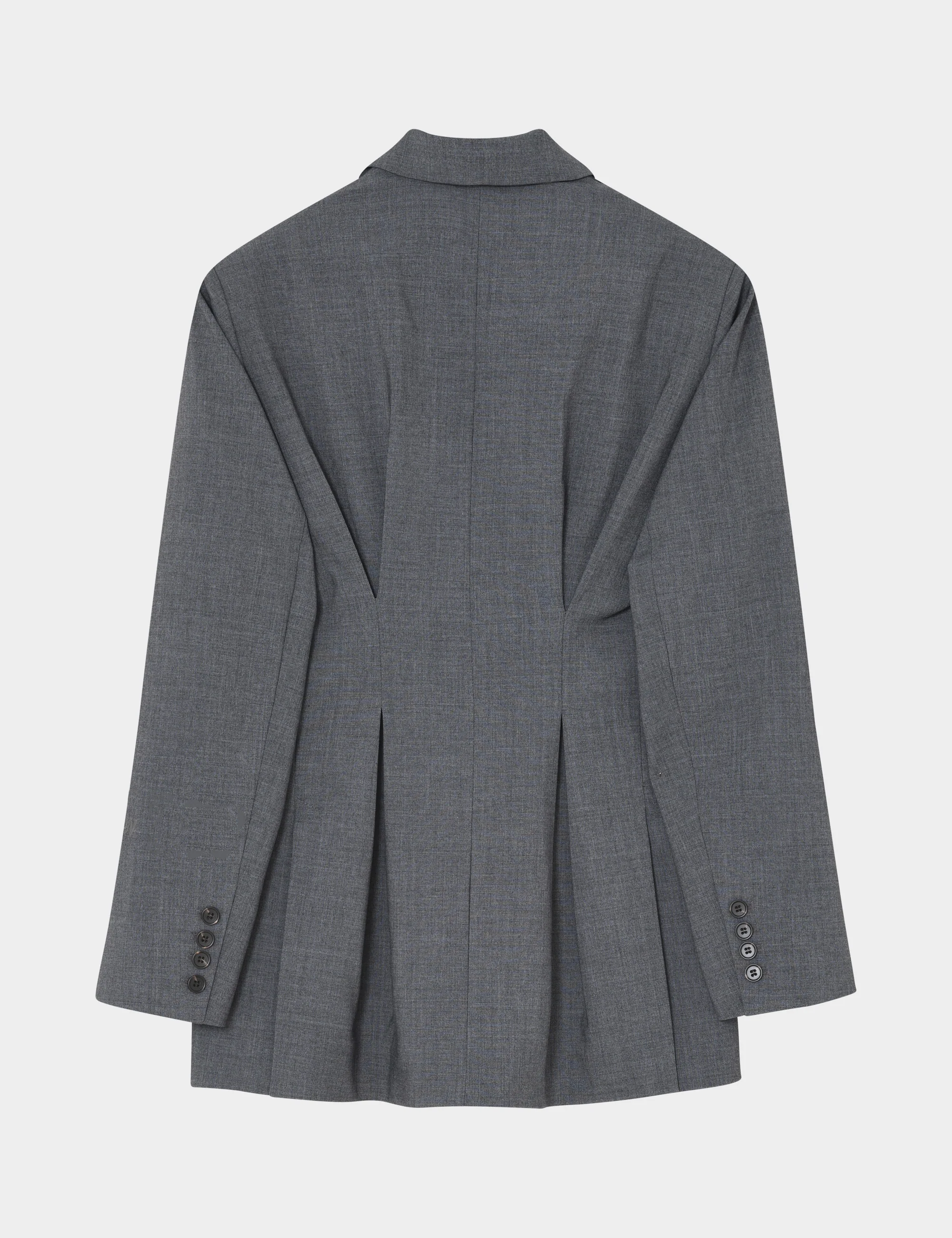 2ND Hanzan - Melange Suiting - Blazer - Light Grey Melange - Image 8
