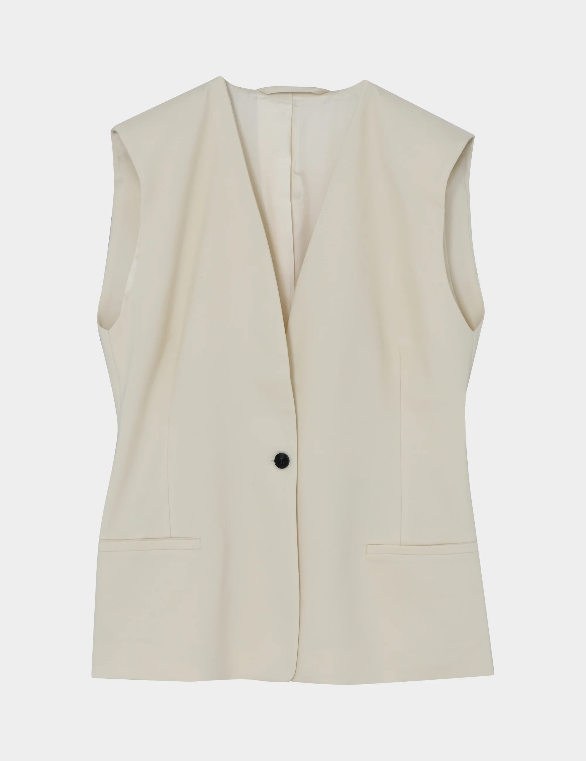 2ND Juell - Twill Suiting - Vest - TOFU - Image 3
