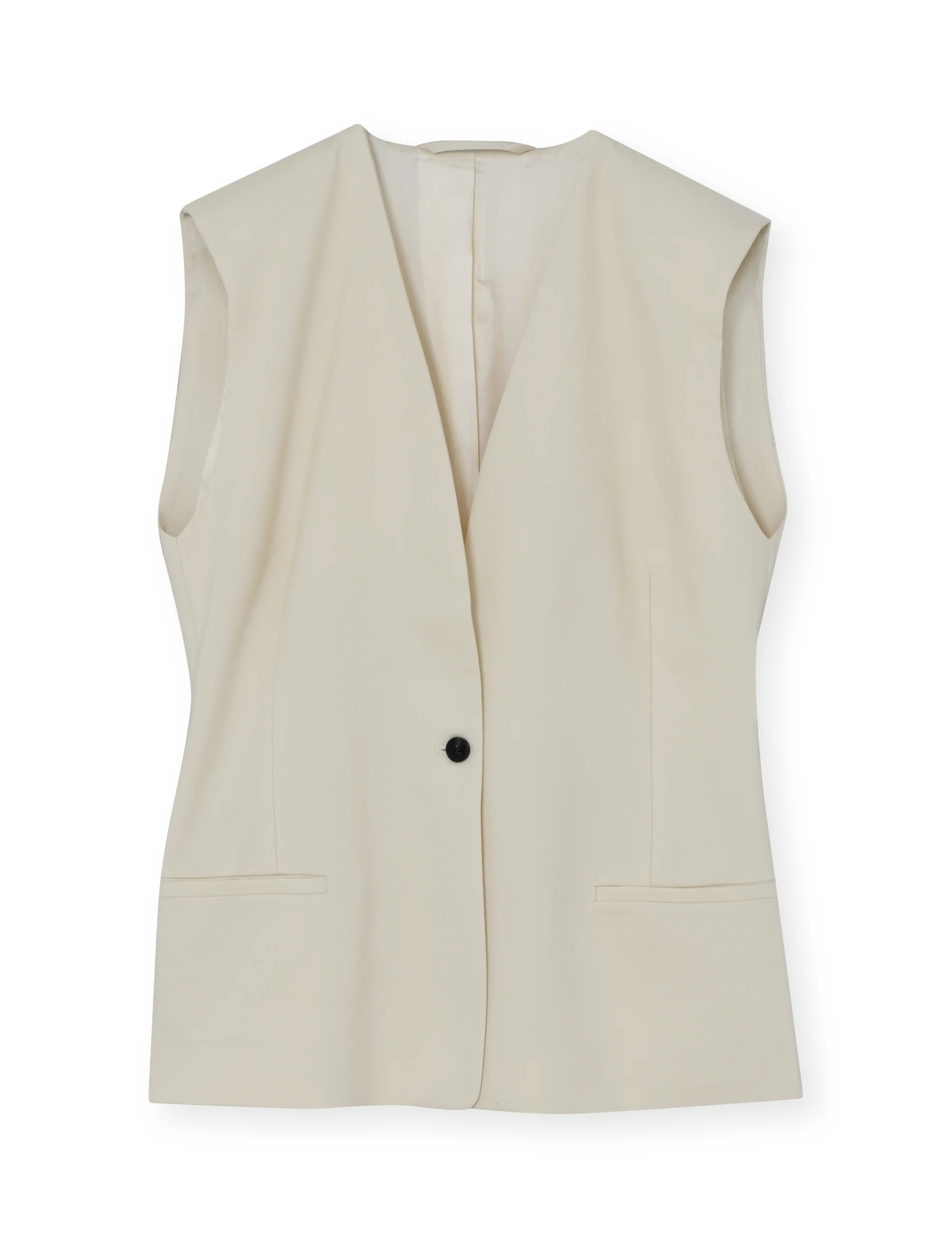 2ND Juell - Twill Suiting - Vest - TOFU - Image 7