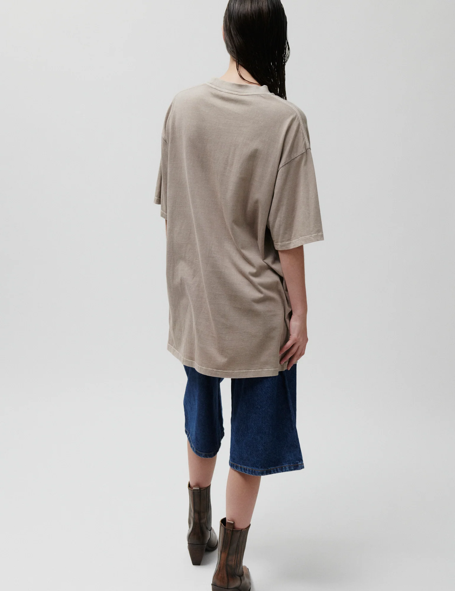2ND Ken TT - Overwashed Jersey - T-shirt - Plaza Taupe - Image 4