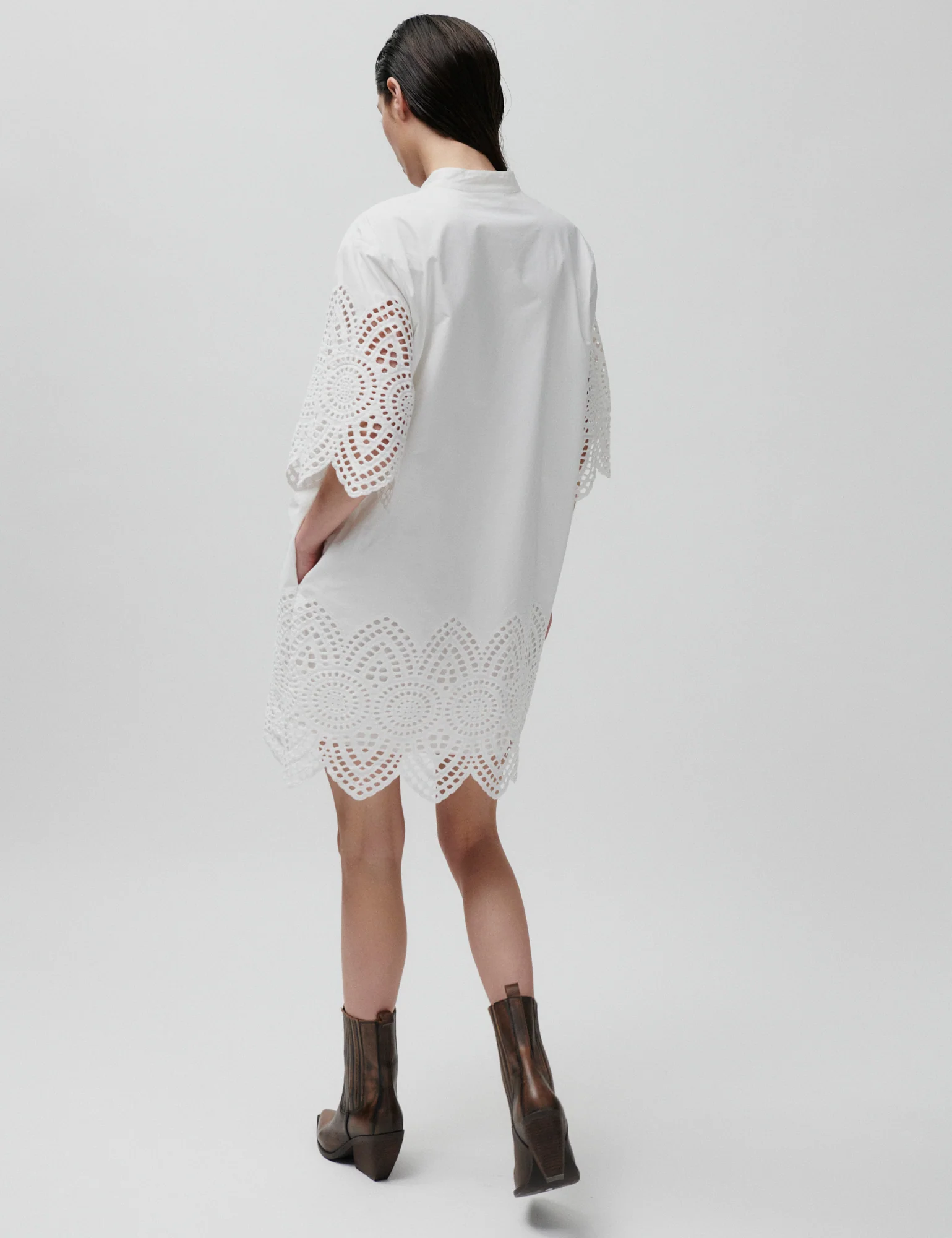 2ND Kiwa - Poplin Charm - Dress - Brilliant White - Image 3