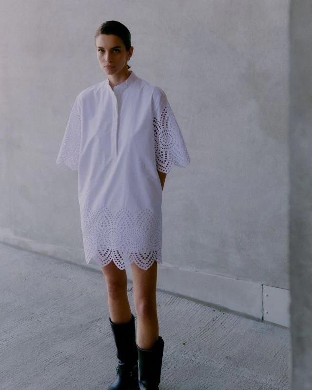 2ND Kiwa - Poplin Charm - Dress - Brilliant White - Image 6