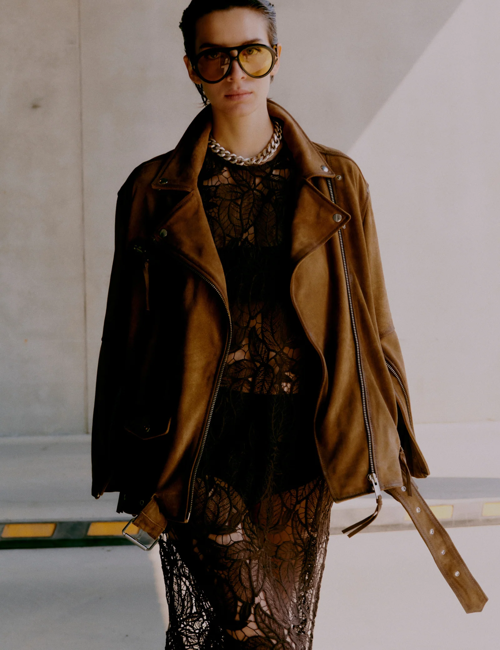 2ND Lote - Heavy Suede - Jacket - Tobacco Brown - Image 10