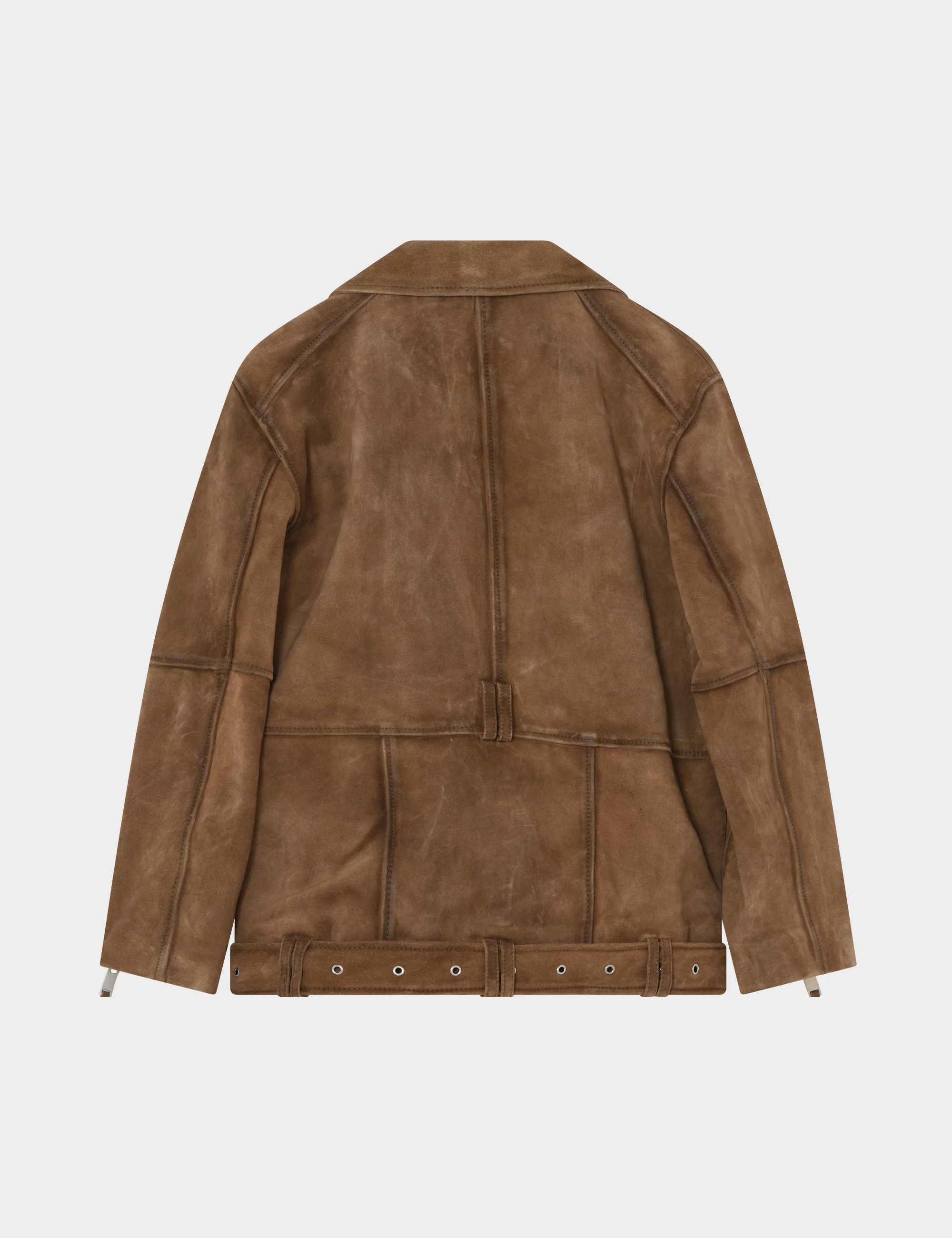 2ND Lote - Heavy Suede - Jacket - Tobacco Brown - Image 8