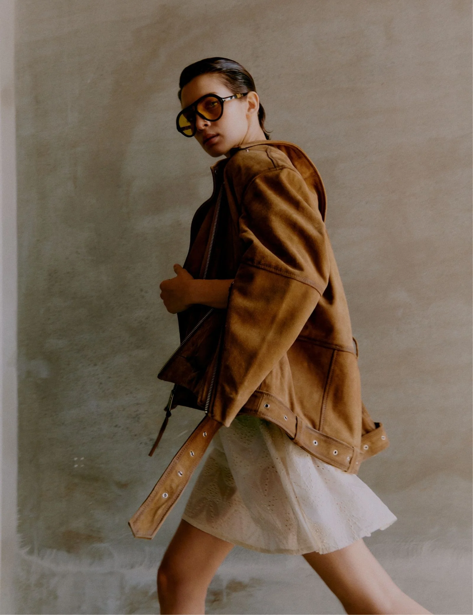 2ND Lote - Heavy Suede - Jacket - Tobacco Brown - Image 9