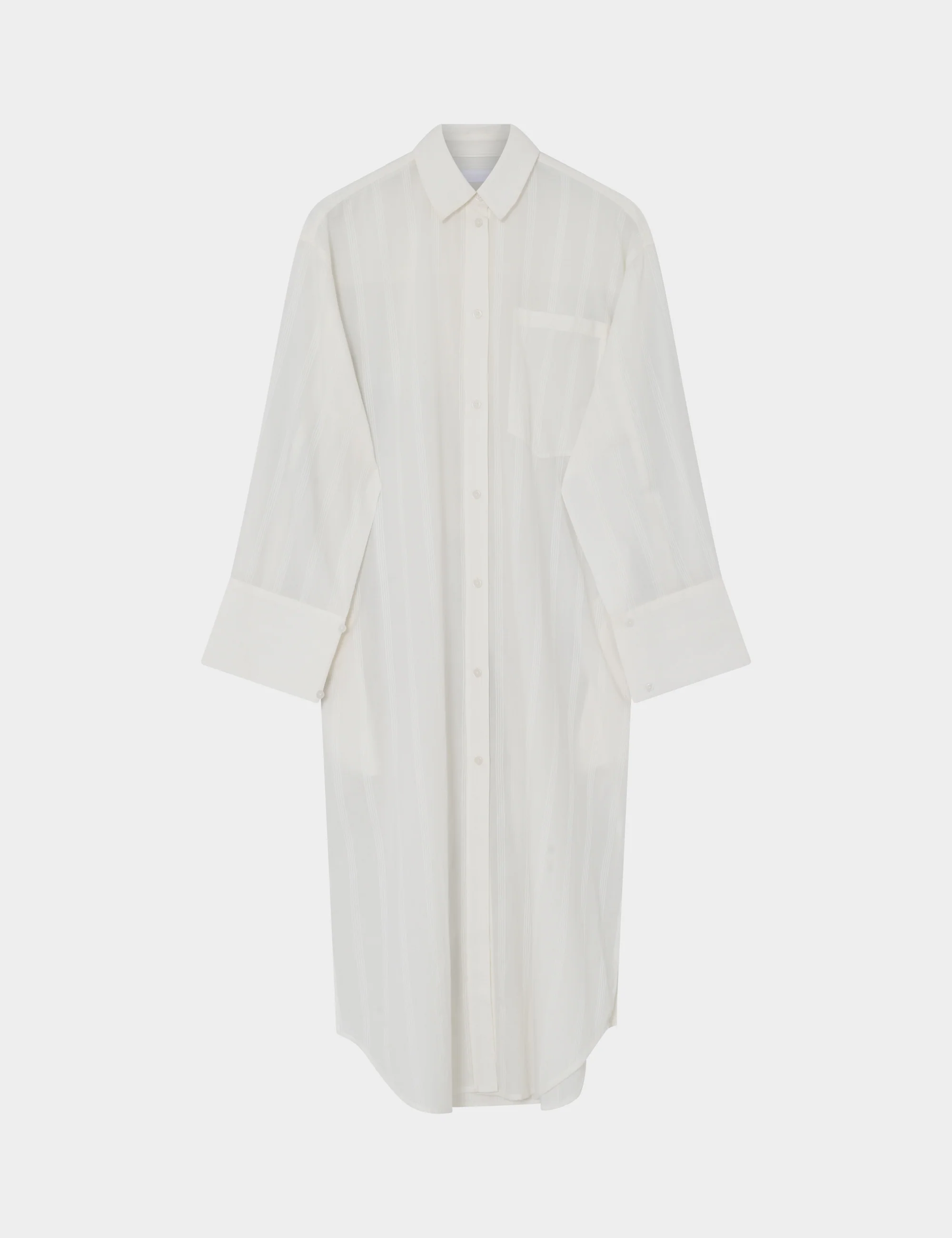 2ND Maddy - Crispy Cotton Stripe - Dress - WHITE ALYSSUM - Image 5