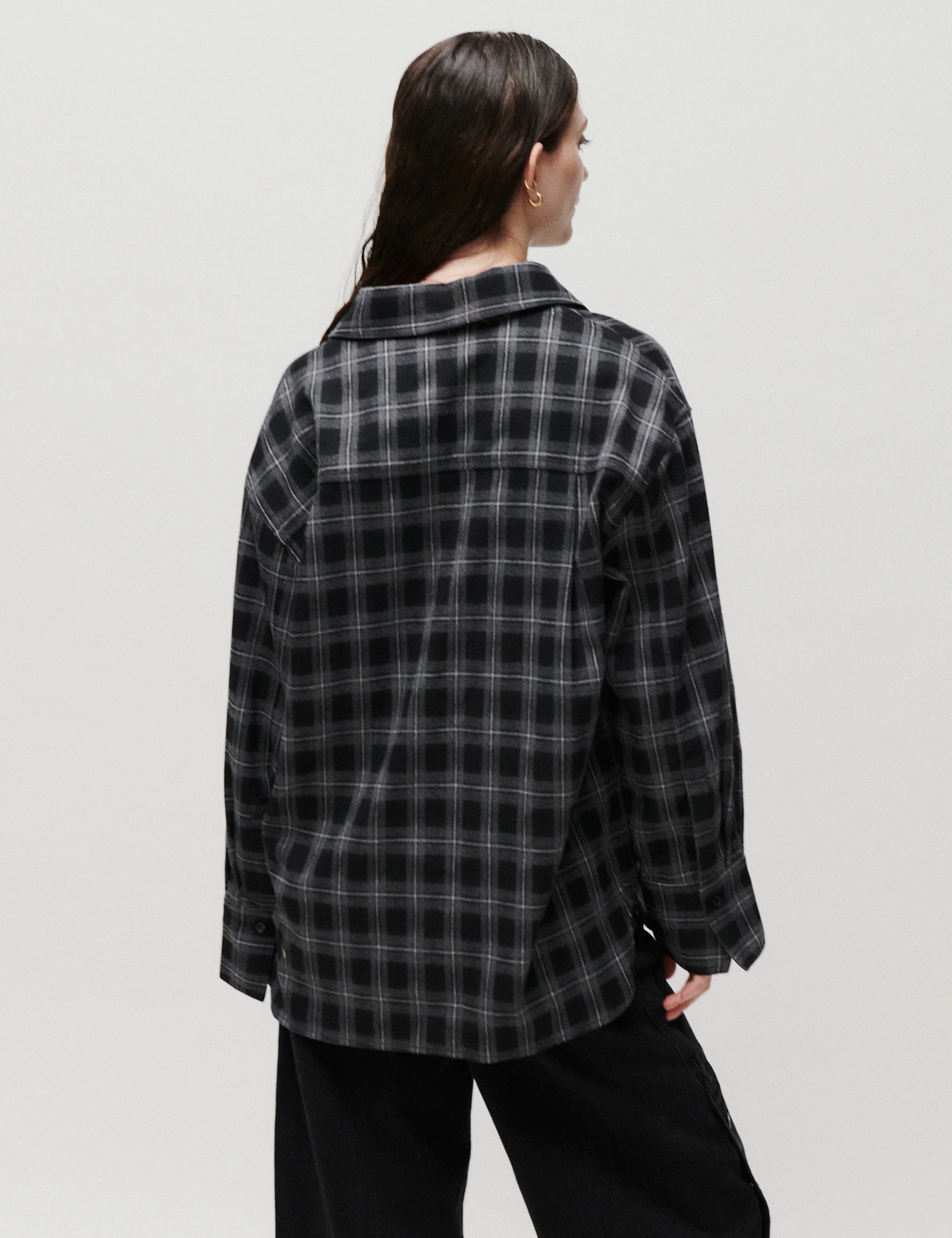2ND Manny - Fall Flannel - Shirt - Medium Grey Melange - Image 5