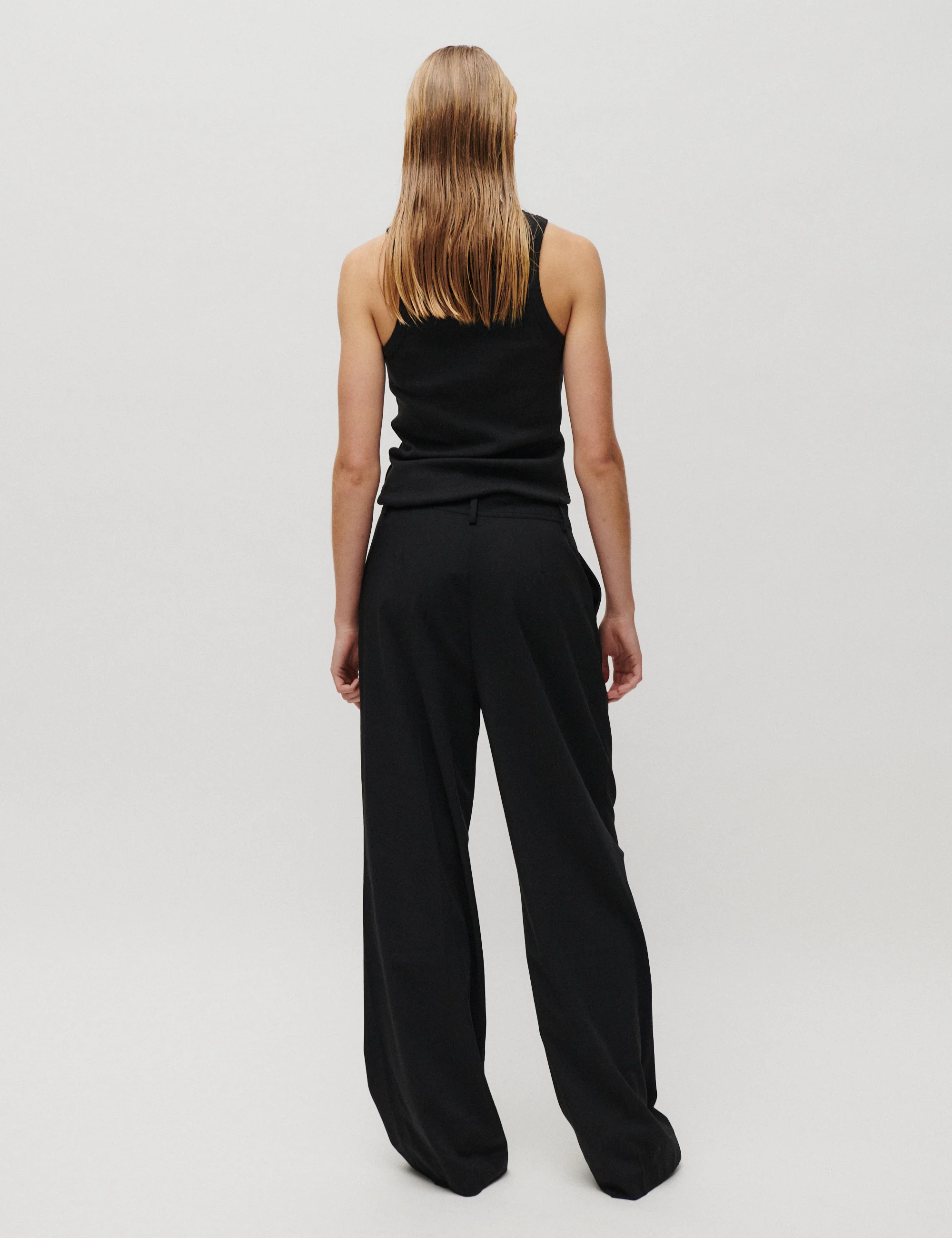 2ND Mille - Melange Suiting - Pants - Black - Image 4