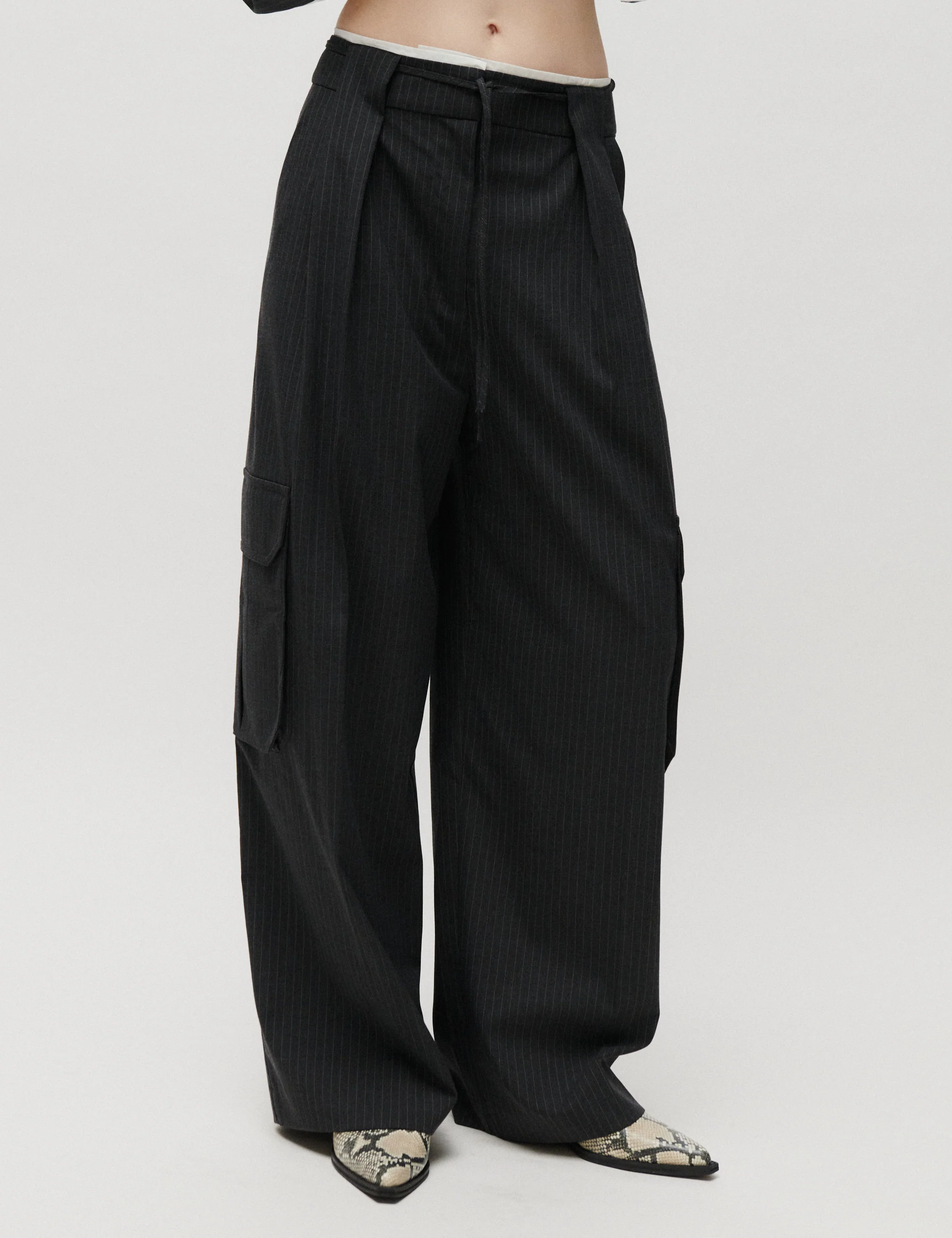 2ND Orenia - Yarn Dye Suiting - Pants - Phantom