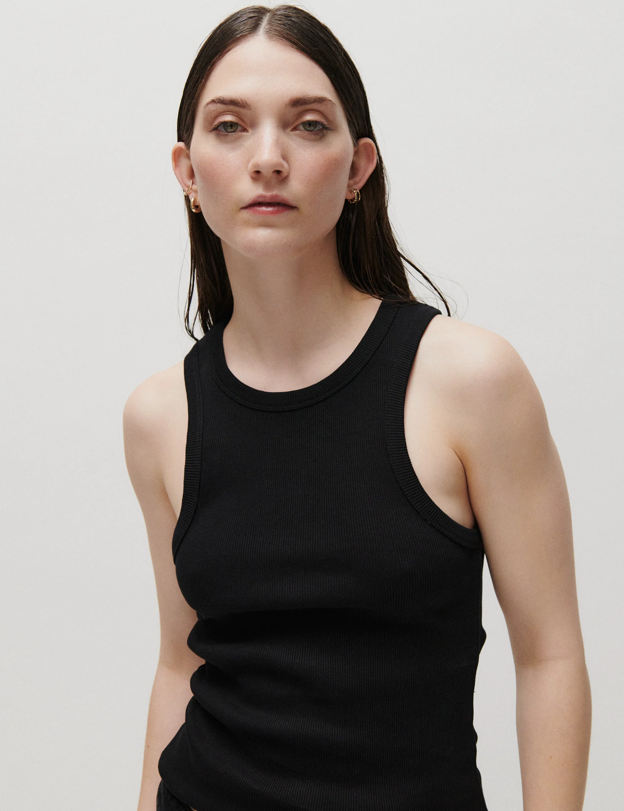 2ND Purity TT - Daily Cotton Rib - Top - Black - Image 2