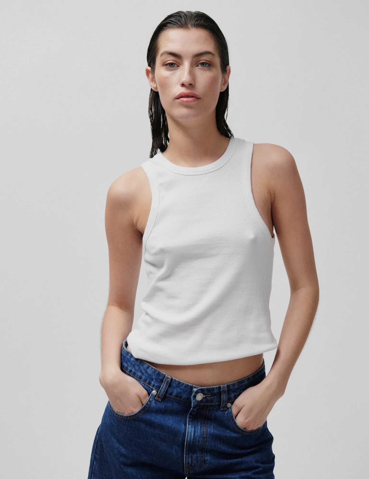 2ND Purity TT - Daily Cotton Rib - Top - Brilliant White