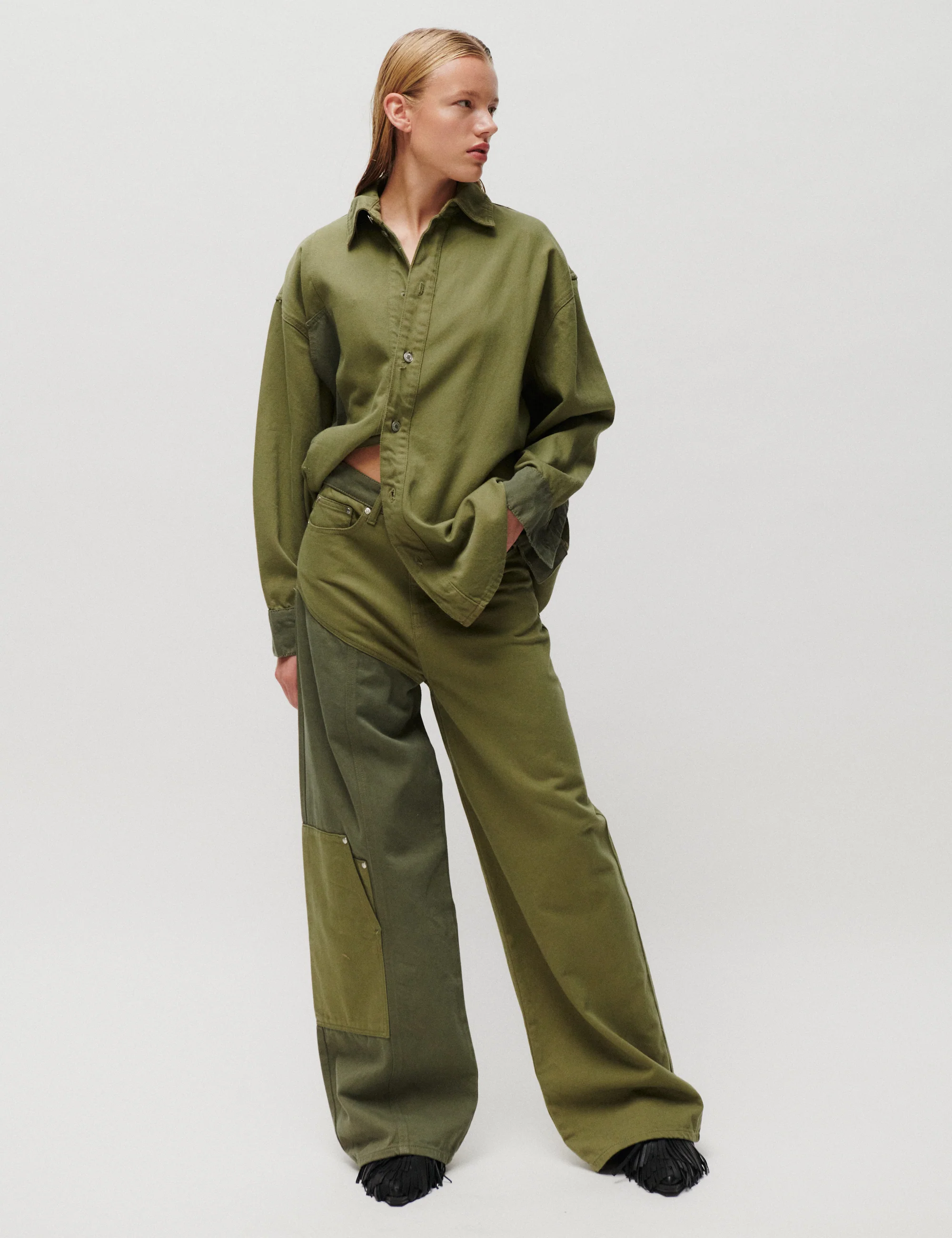 2ND Tesfa - Twill Denim - Pants - Kalamata - Image 2
