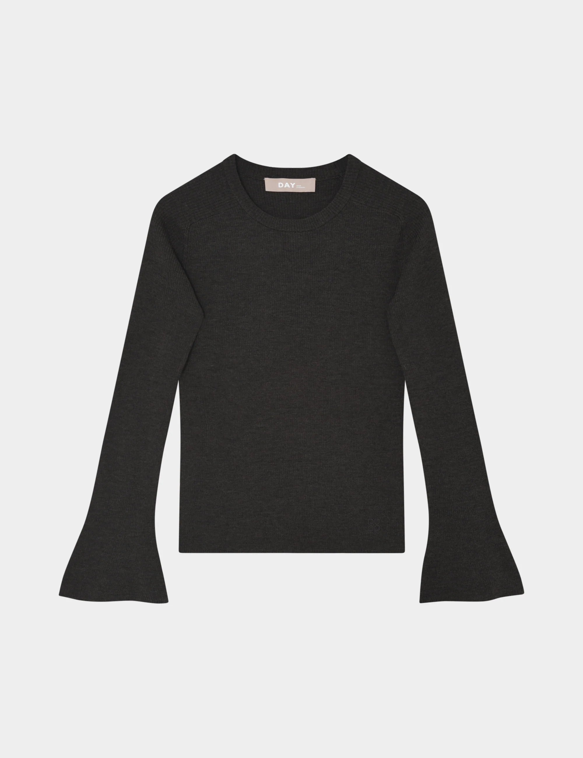 Anabelle Rib - Daily Elements - Pullover - DARK BROWN MELANGE - Image 5