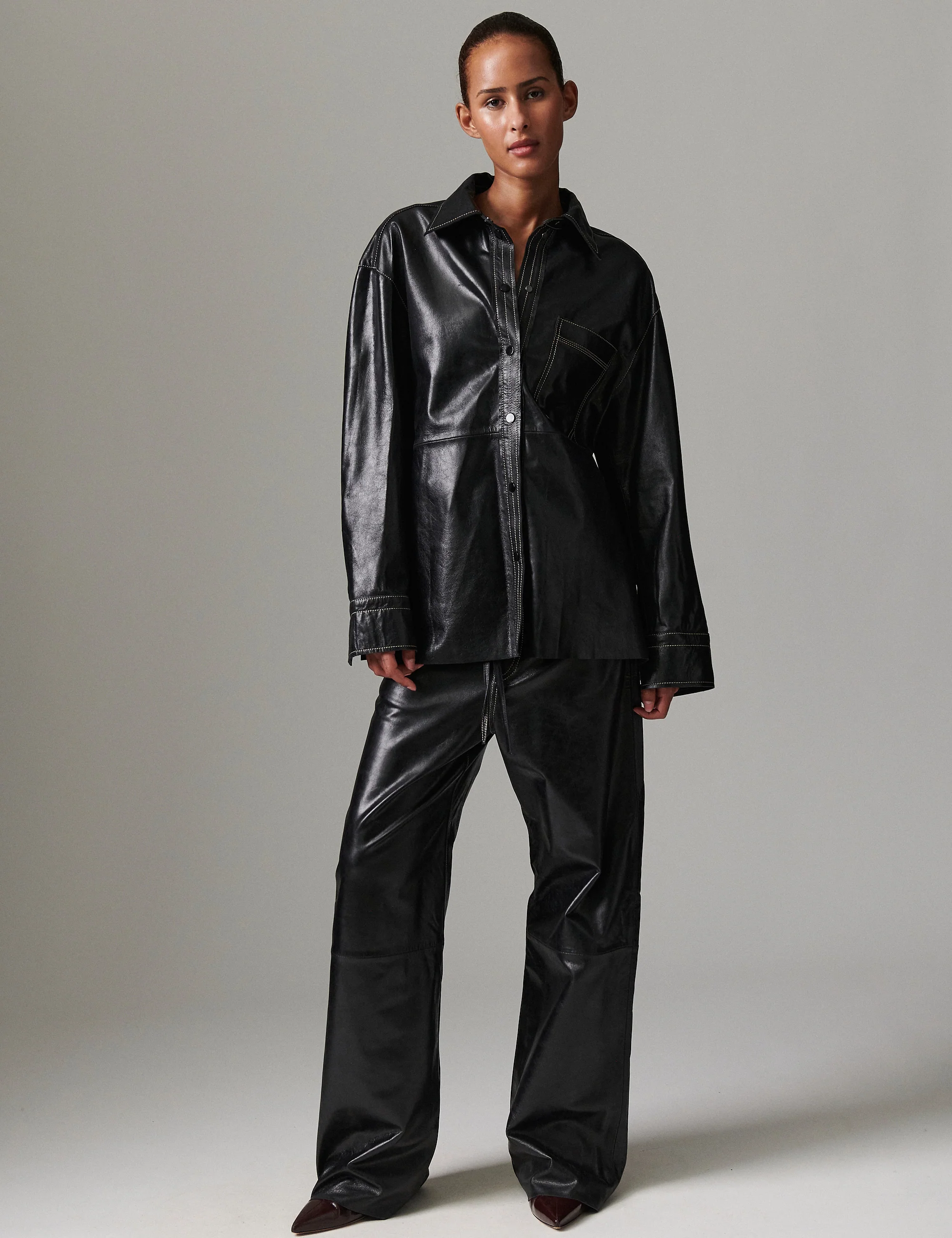 Andreas - Polished Leather - Black - Image 5