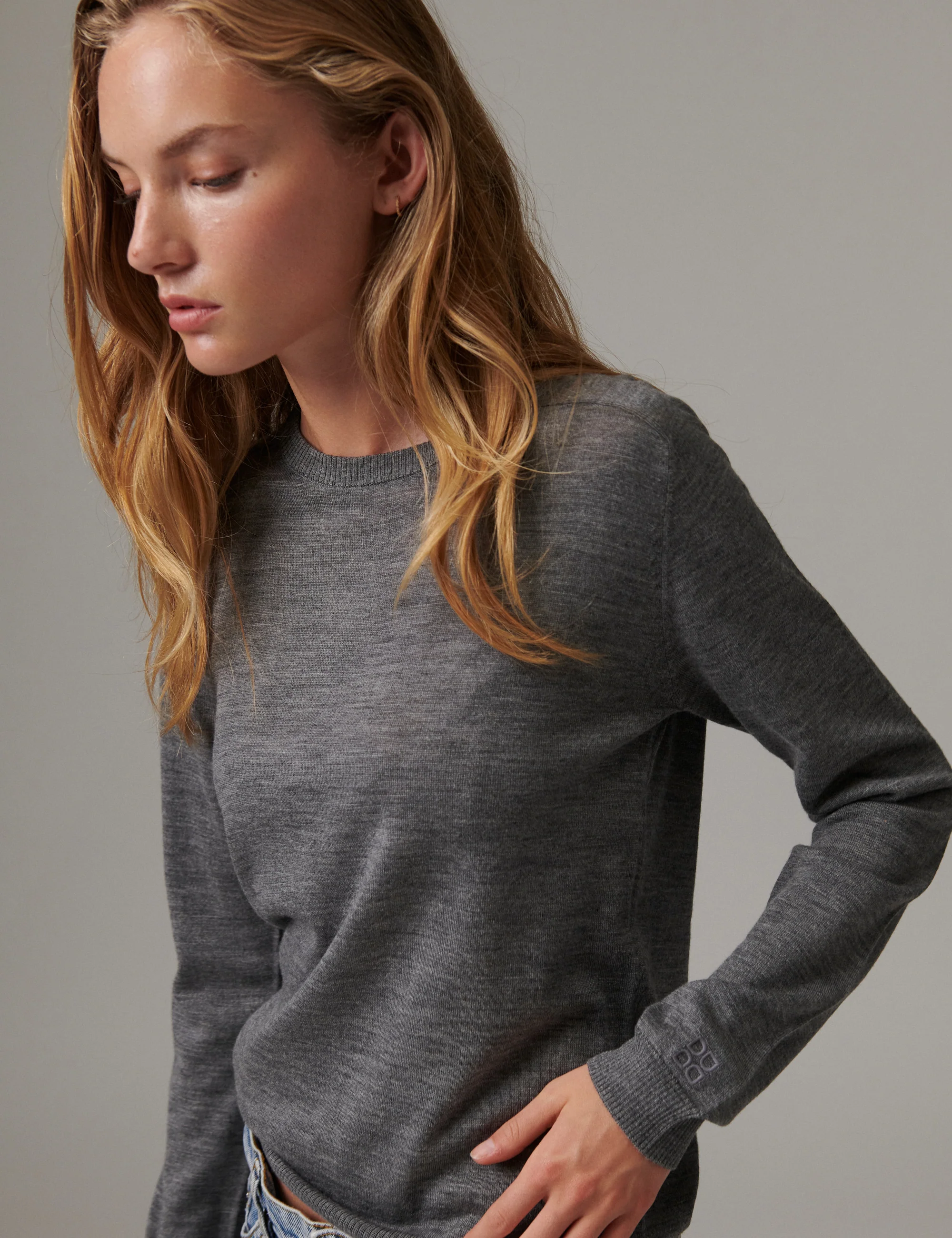 Annabelle - Daily Elements - Pullover - Medium Grey Melange - Image 2
