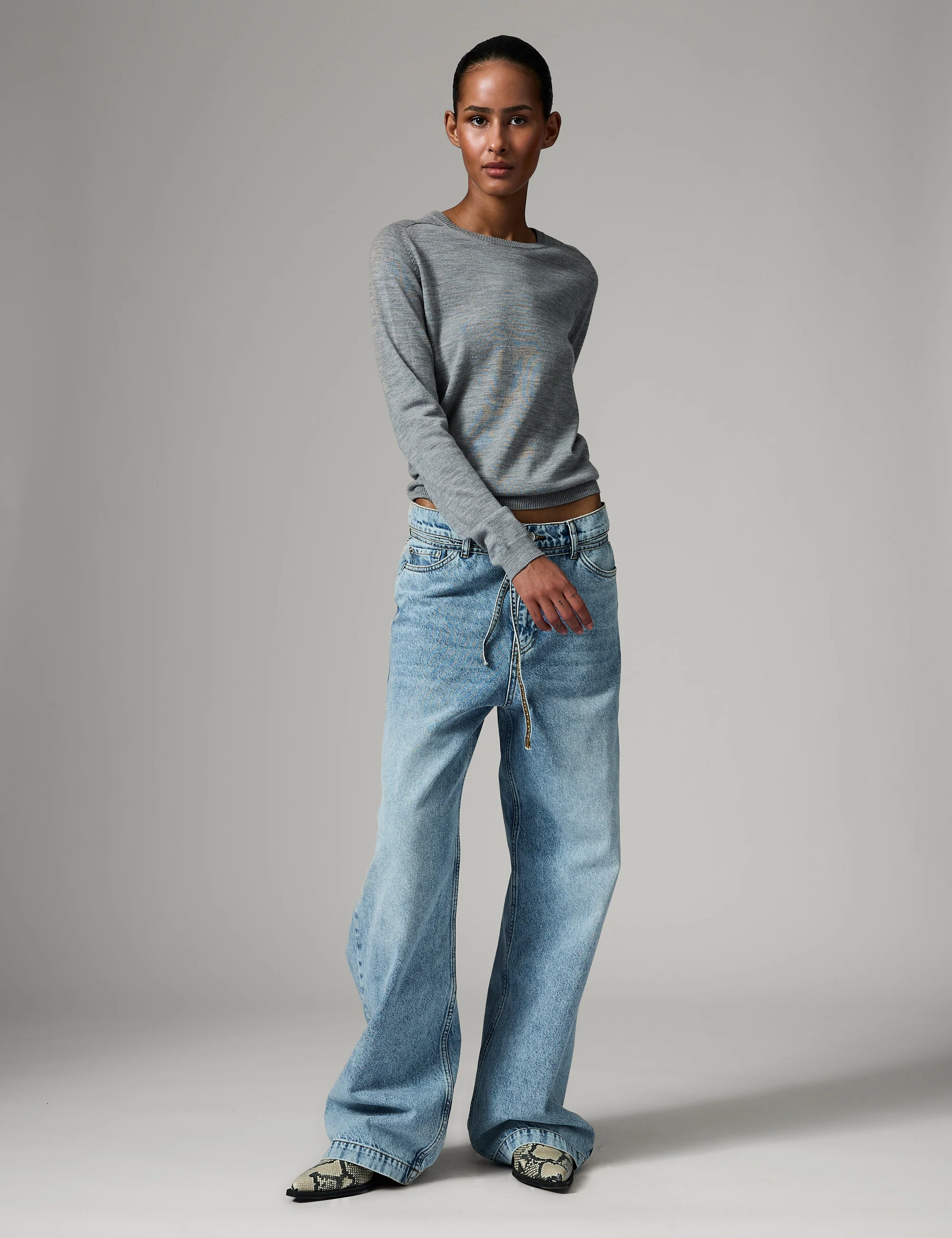Annabelle - Daily Elements - Pullover - Medium Grey Melange - Image 3