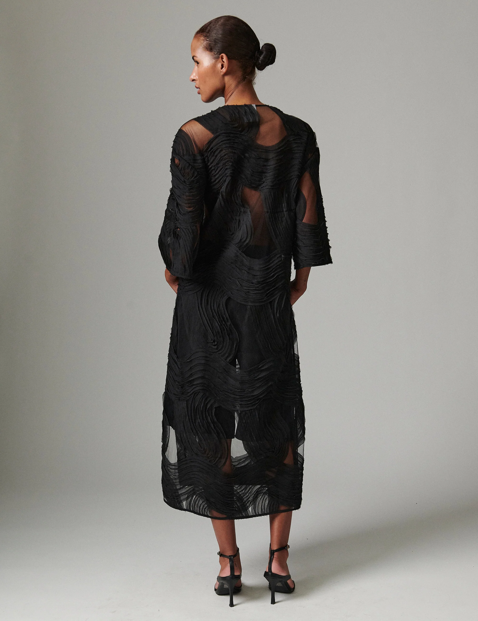 Aruna - Crochet Lacy - Dress - Black - Image 2