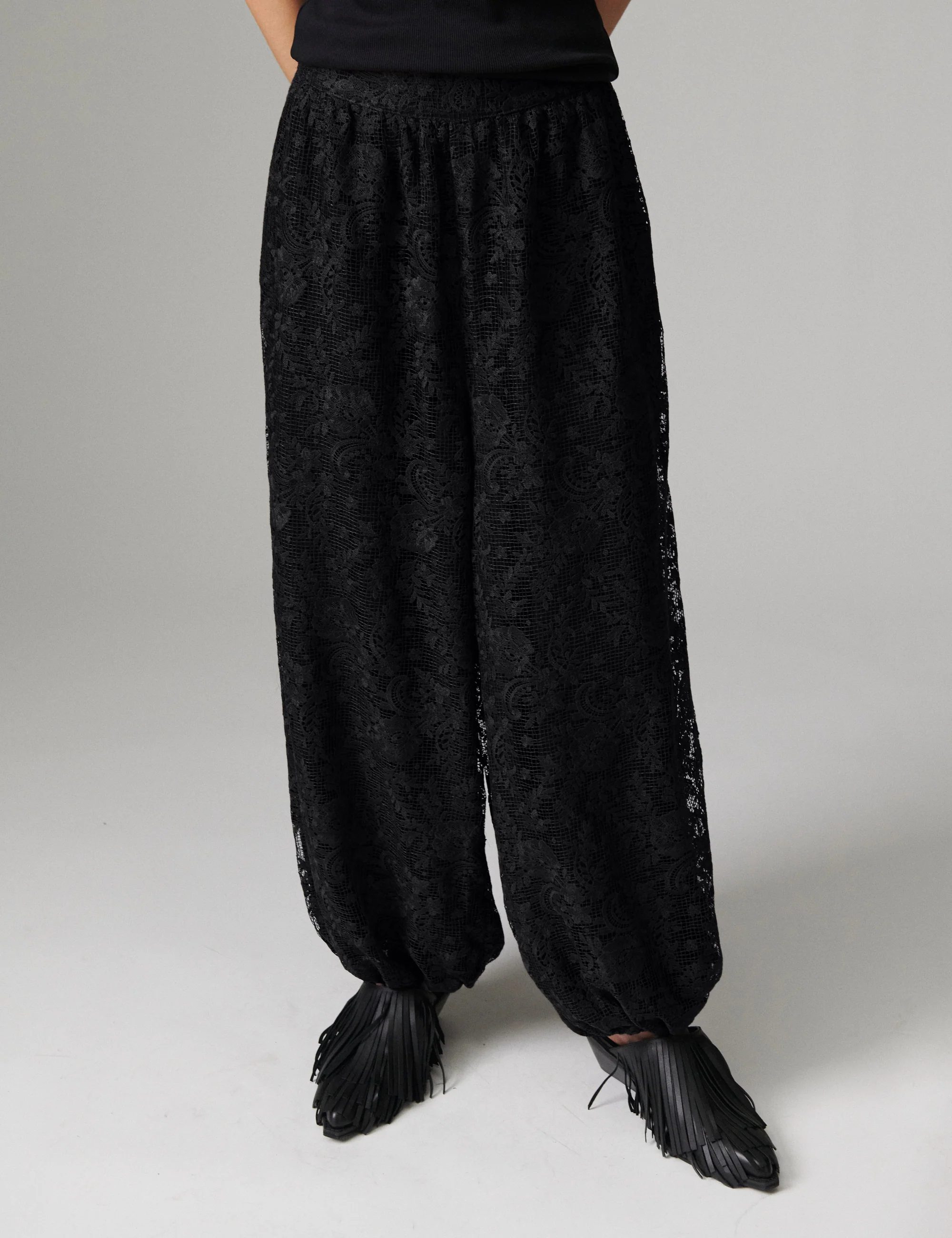 Barbo - Day Crochet - Pants - Black