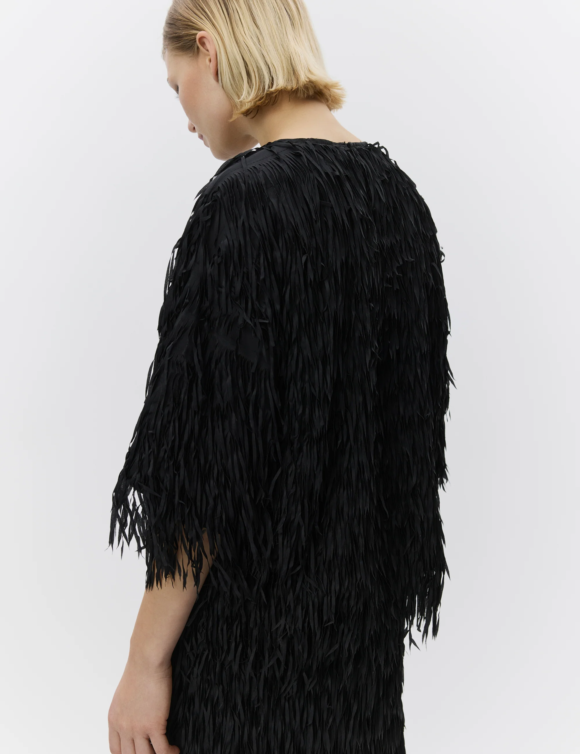 Barcelona - Delicate Fringes - Blouse - Black - Image 5