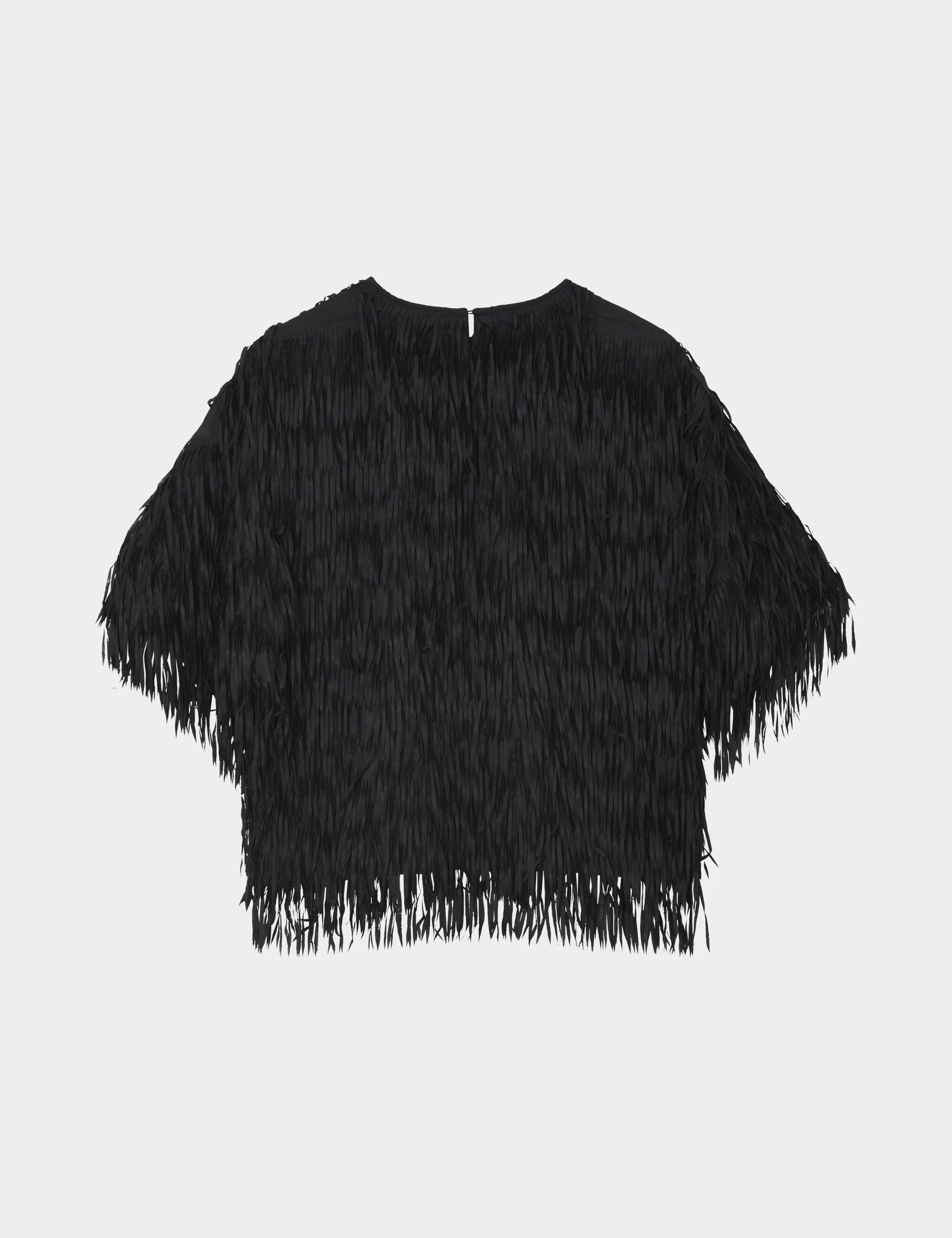 Barcelona - Delicate Fringes - Blouse - Black - Image 9