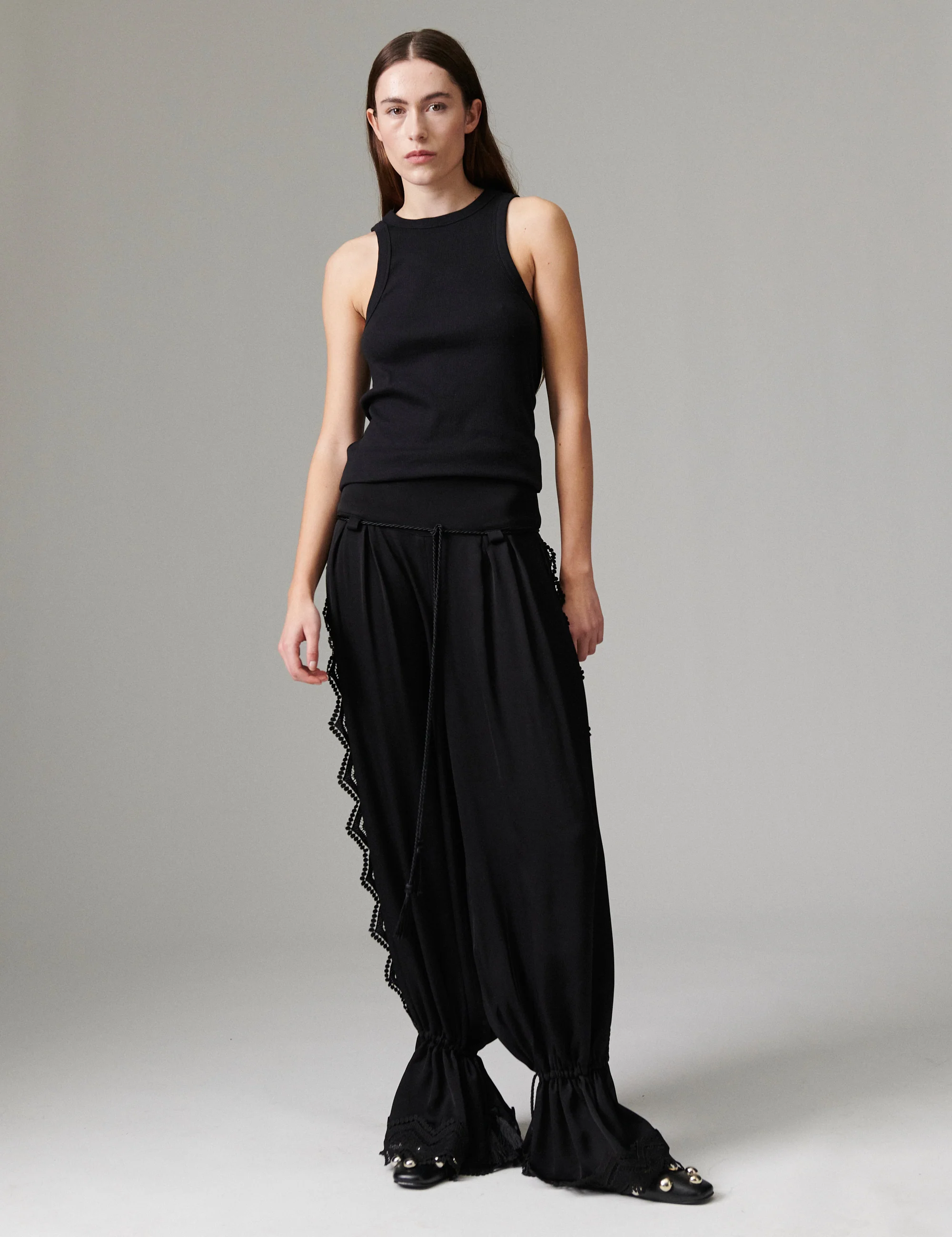 Beate - Matte Crepe - Pants - Black - Image 4