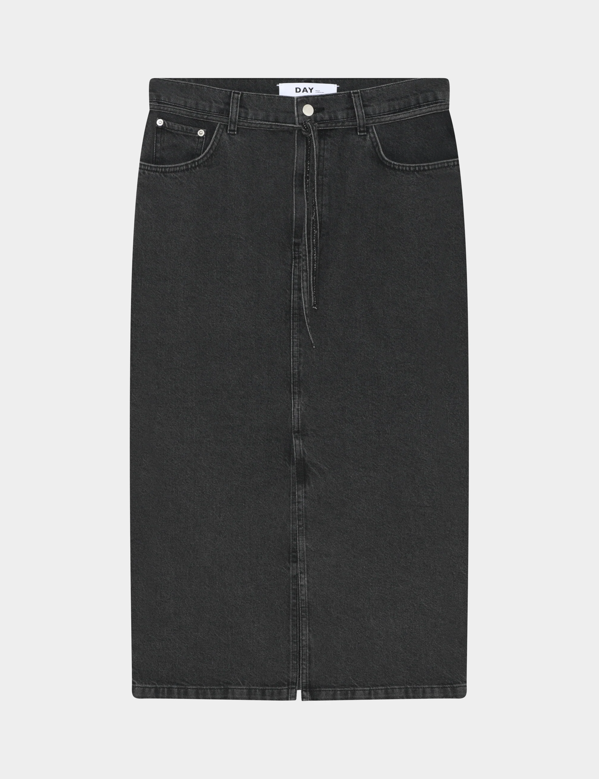 Ben - Black Denim - Skirt - Black - Image 4