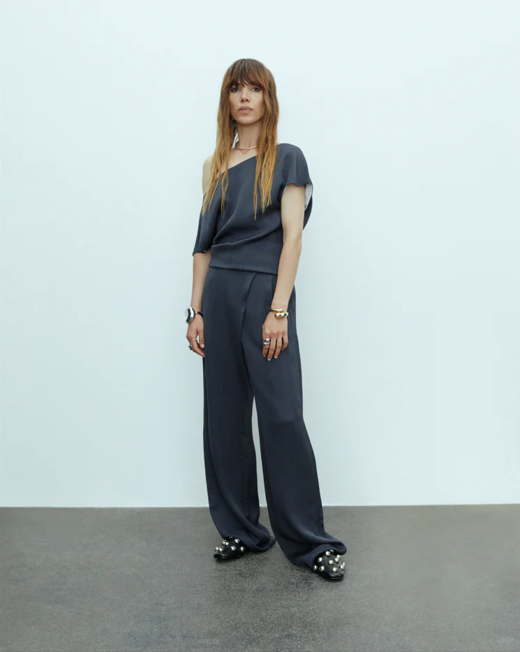 Brock - Matte Crepe - Pants - EBONY - Image 2