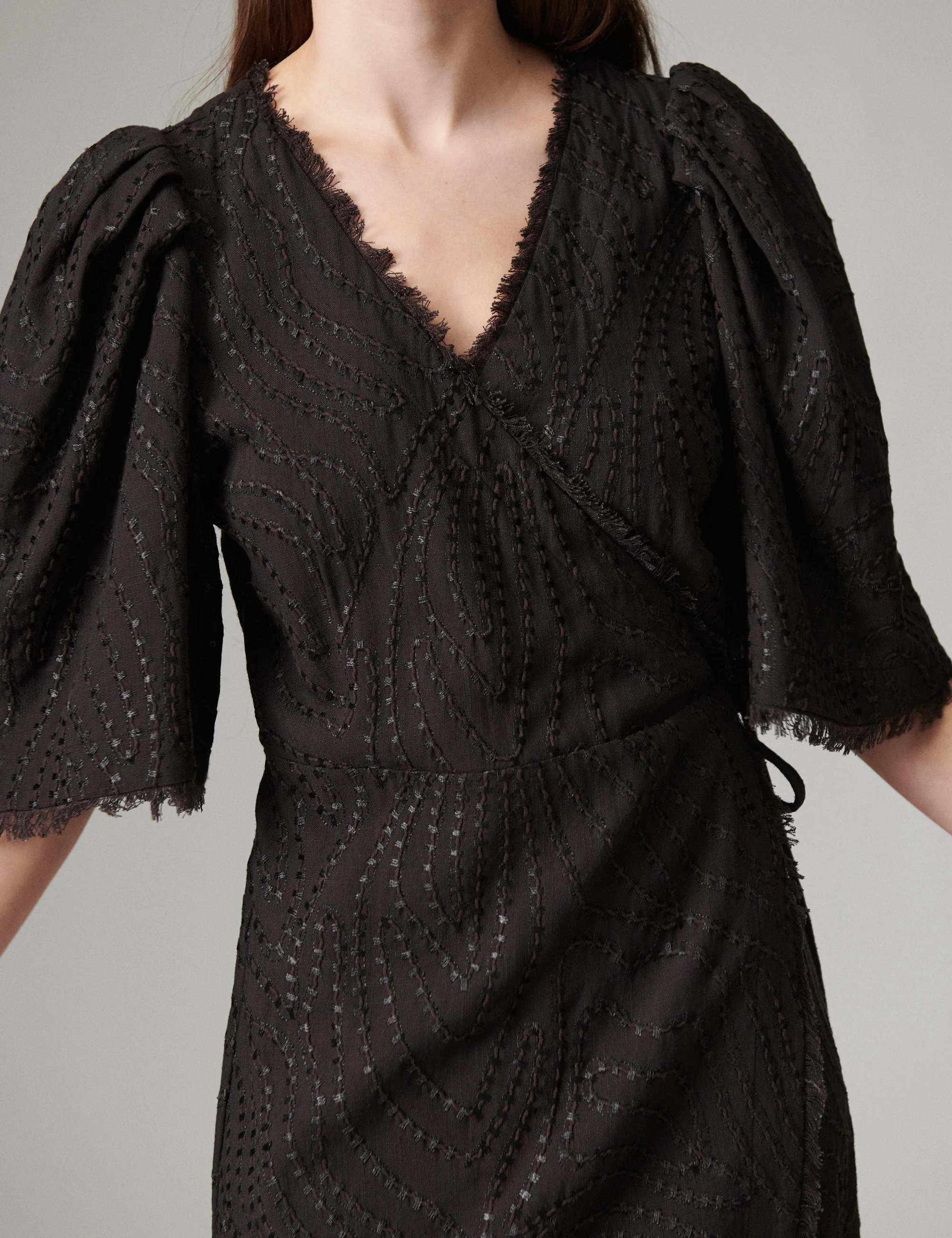 Camilla - Day Kantha - Dress - Coffee Bean - Image 3
