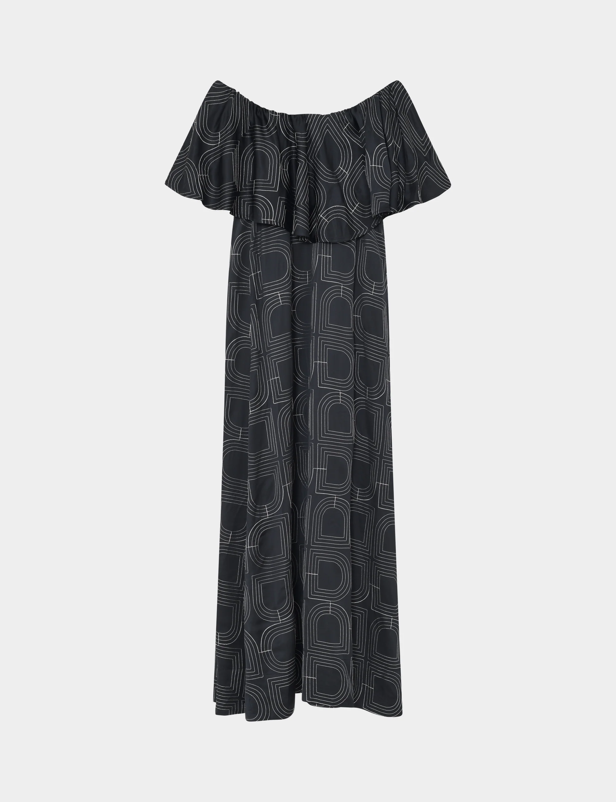 Chrissi- Fluid Viscose Stitch - Dress - Black - Image 6
