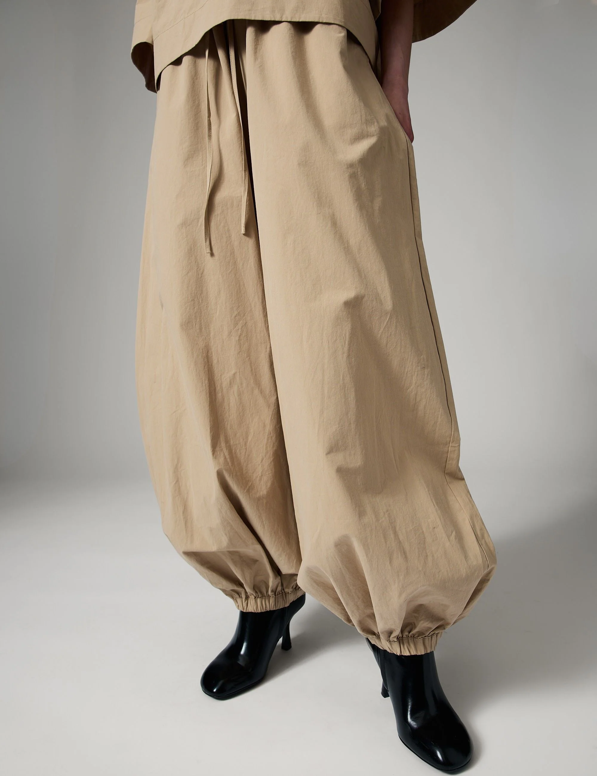 DAYTimo- Cottaline - Pants - TAUPE