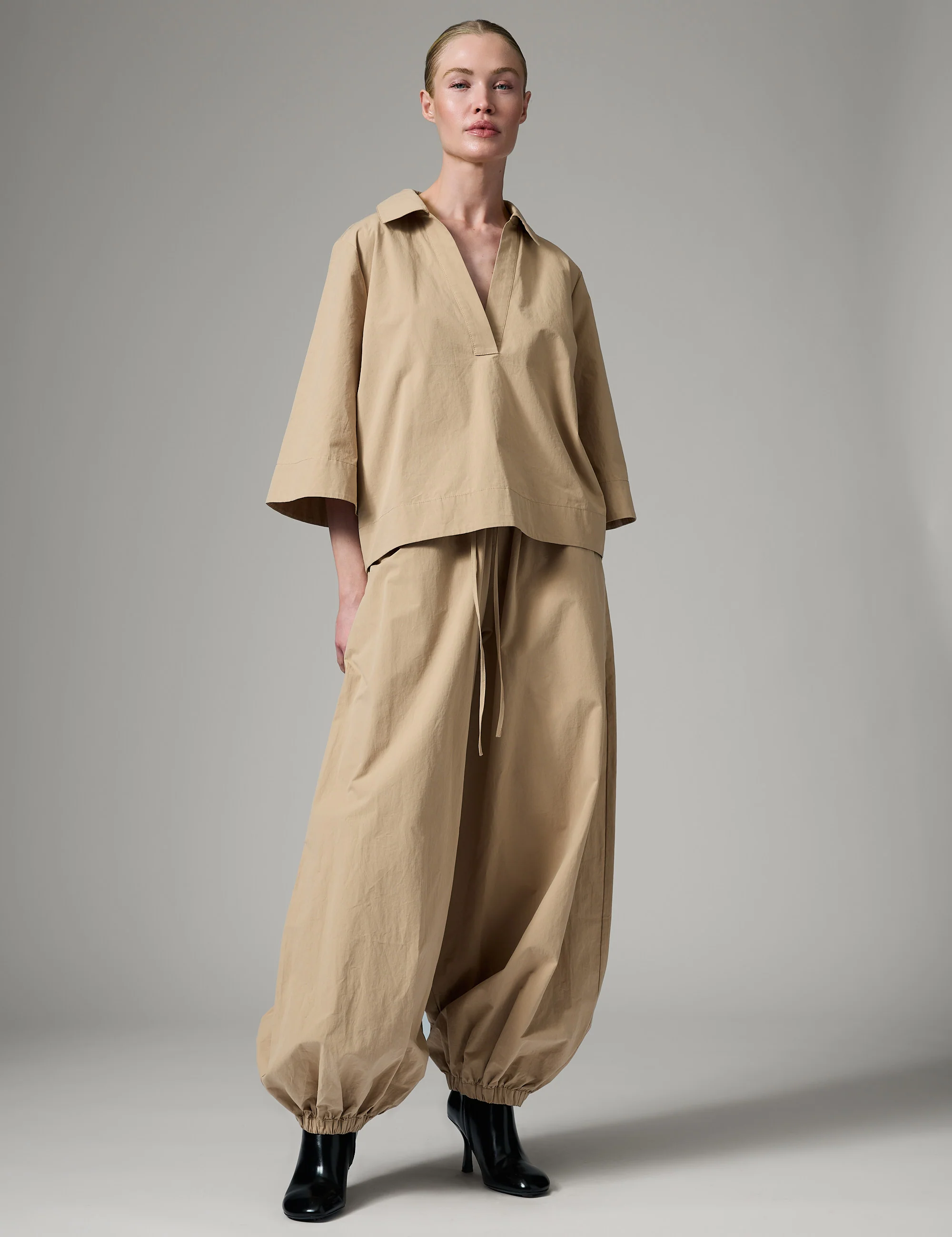 DAYTimo- Cottaline - Pants - TAUPE - Image 3