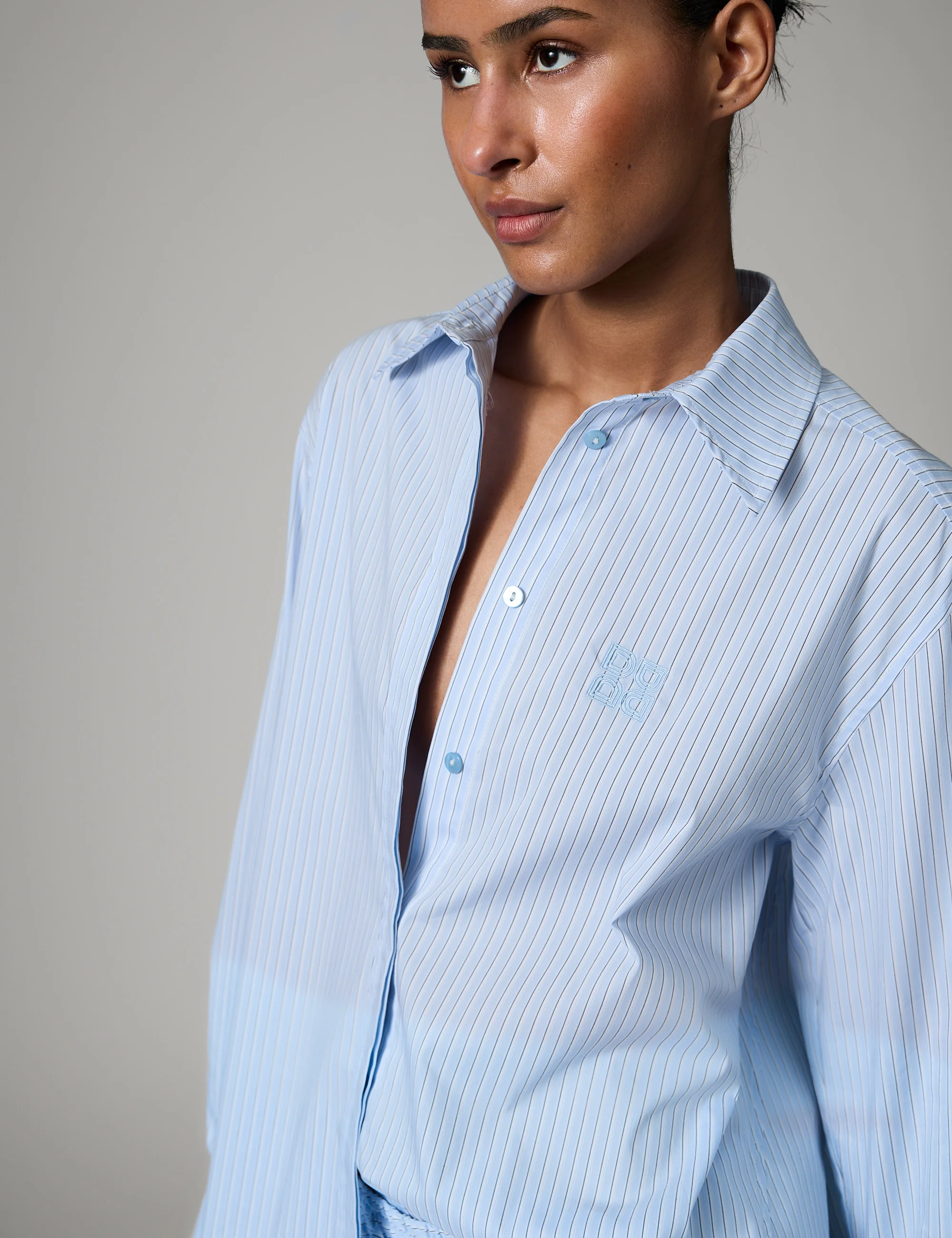DAYZoe - Daylounge Stripe - Shirt - Chambray blue - Image 3
