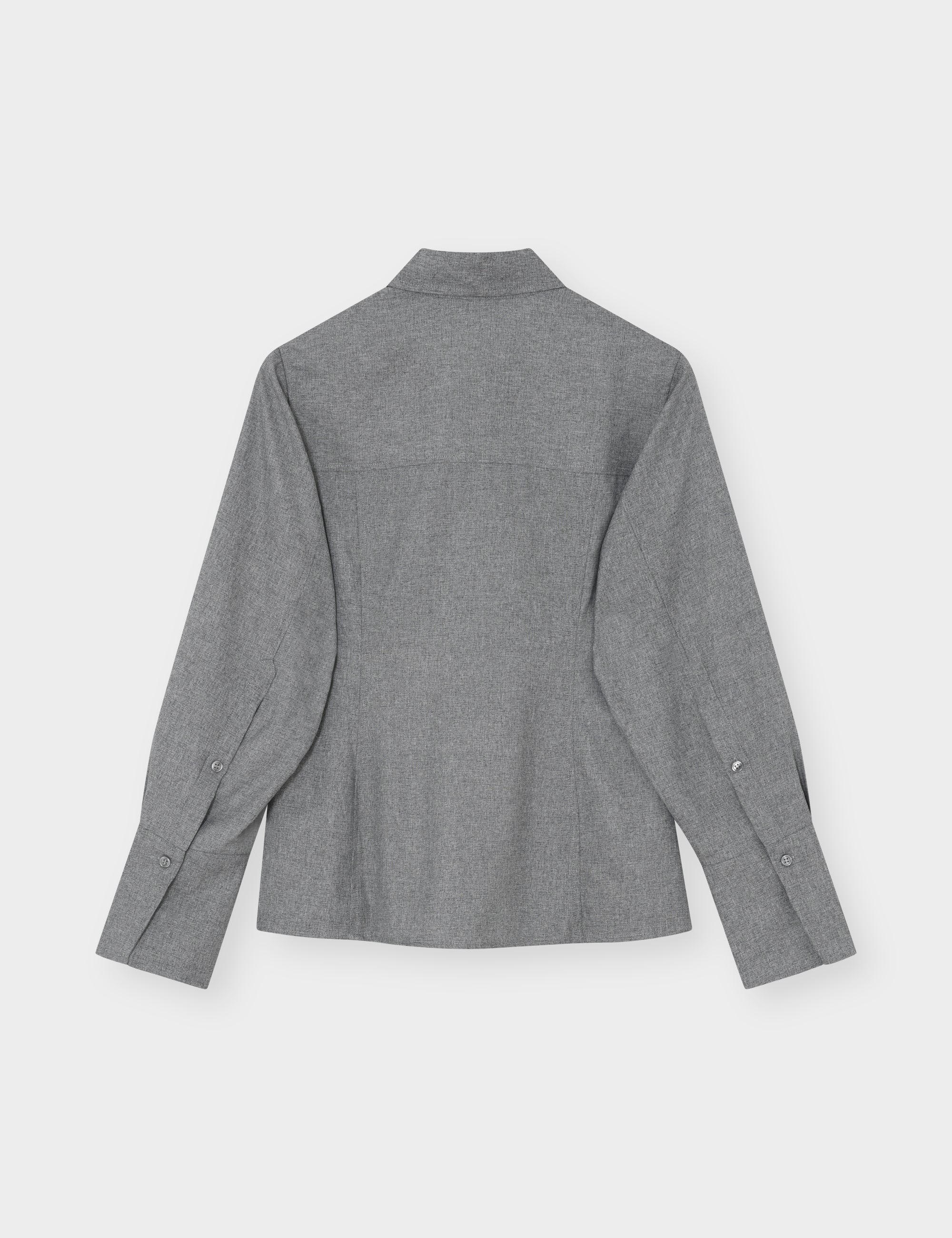 Domi - Corporate Day - Blouse - Medium Grey Melange - Image 6