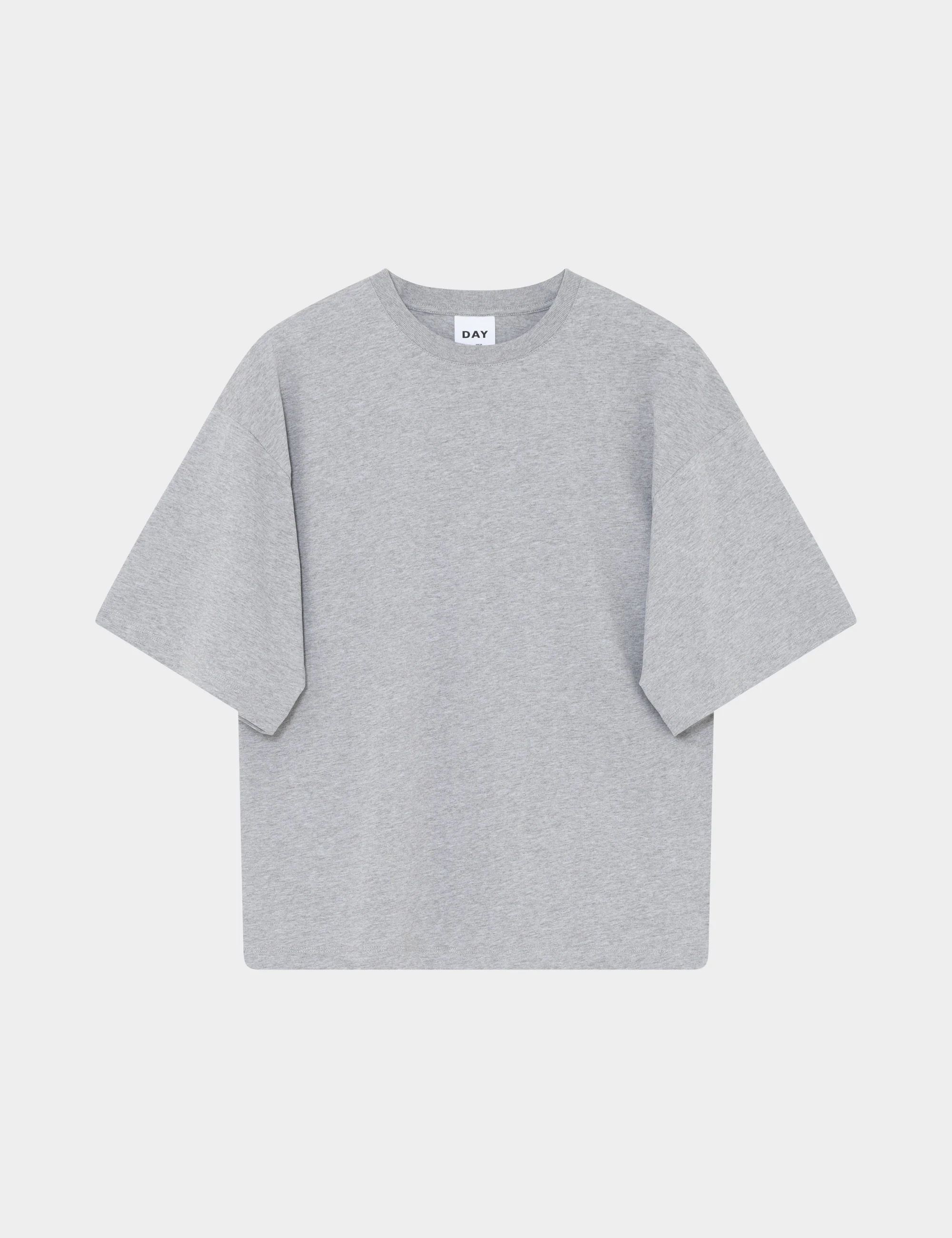 Drew - Heavy Jersey - T-shirt - Light Grey Melange