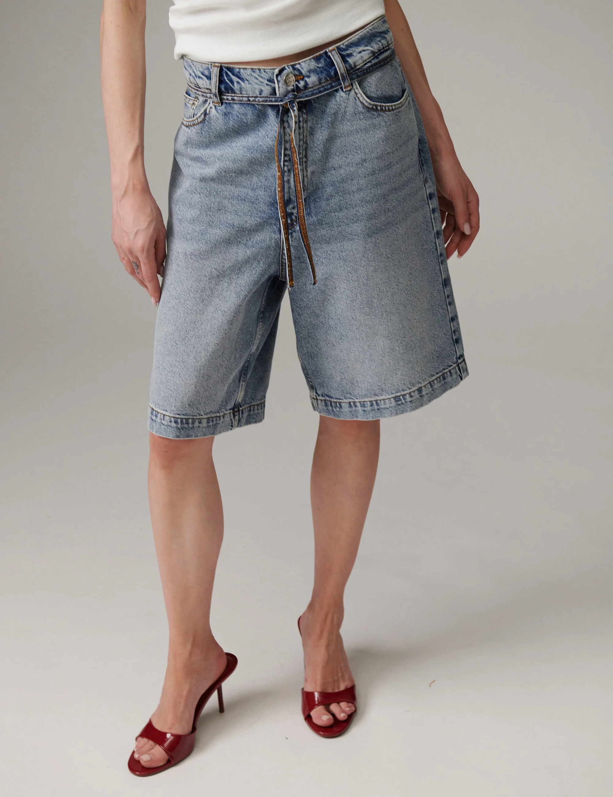 Elijah Shorts – Blue Soft Denim - Shorts - Light Blue - Image 3