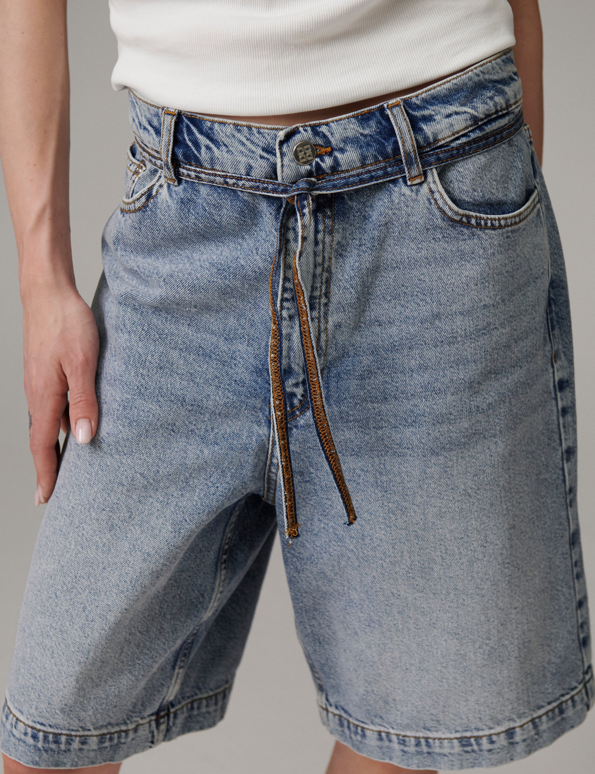 Elijah Shorts – Blue Soft Denim - Shorts - Light Blue - Image 4