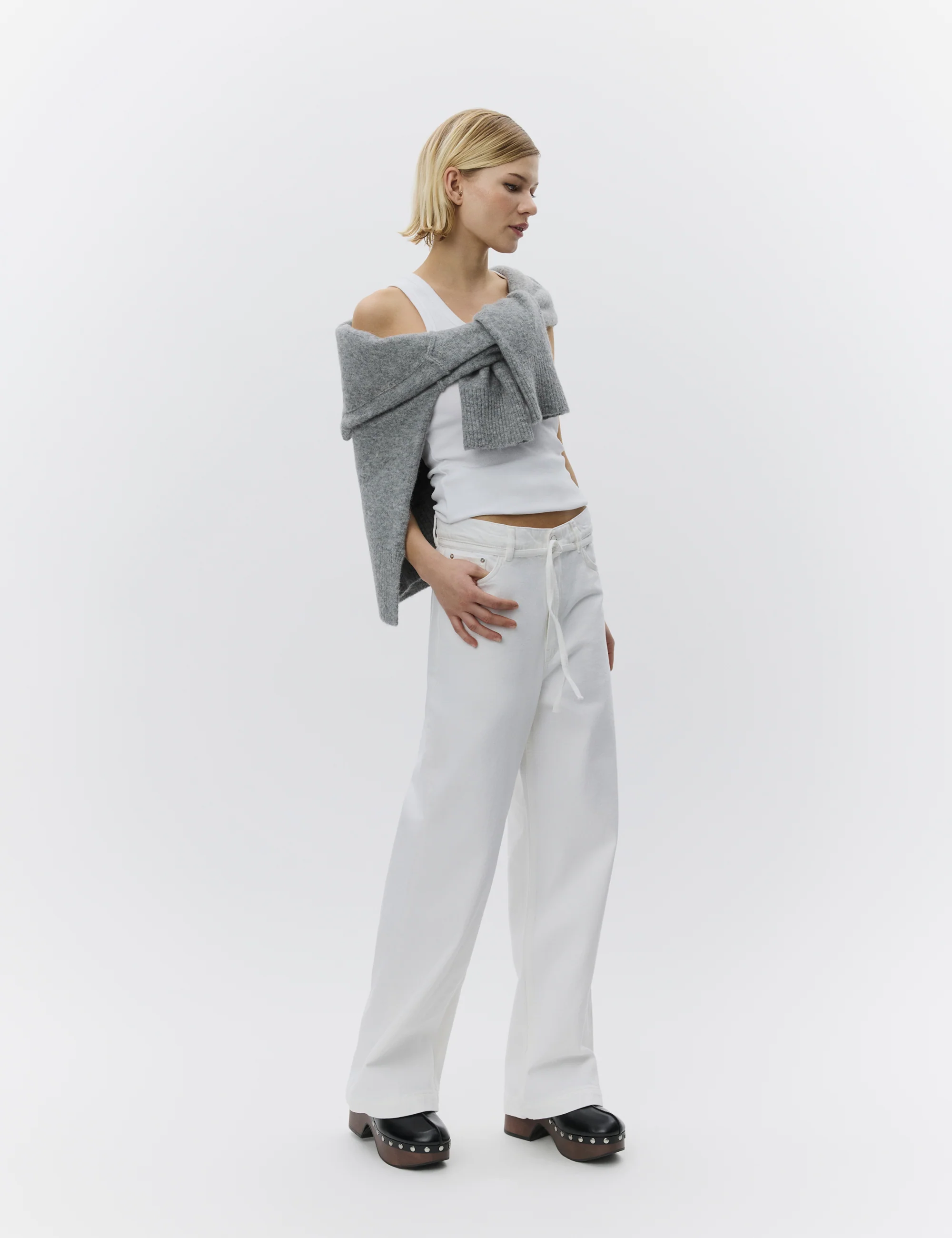 Elijah - Winter White Denim - Bright White