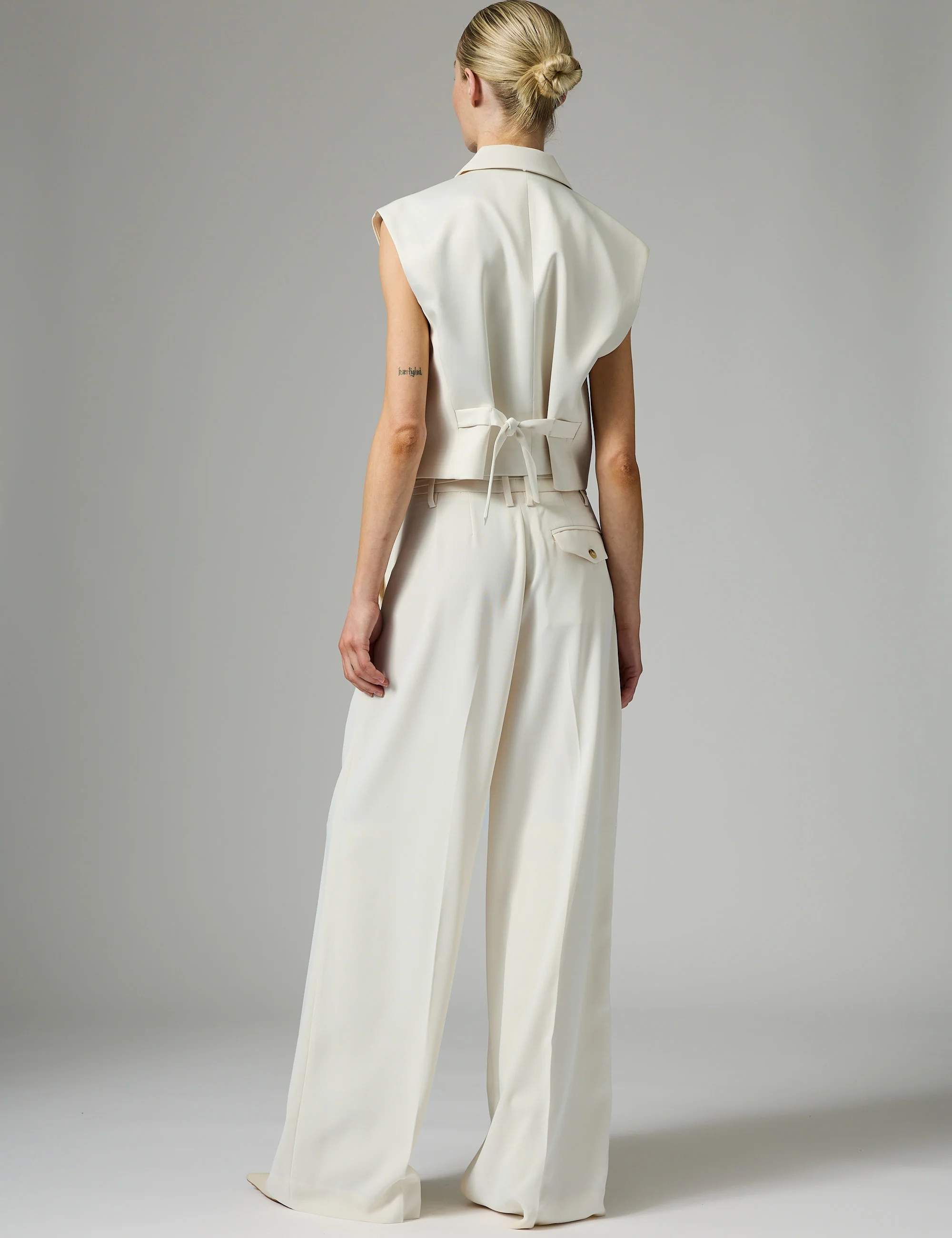 Elina - Classic Gab - Pants - Jet Stream - Image 4