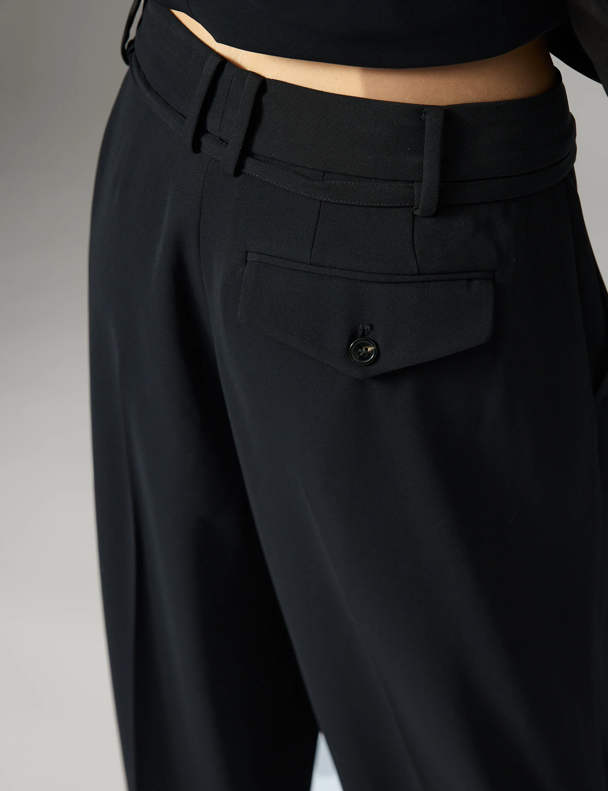 Elina - Classic Gabardine - Pants - Black - Image 3