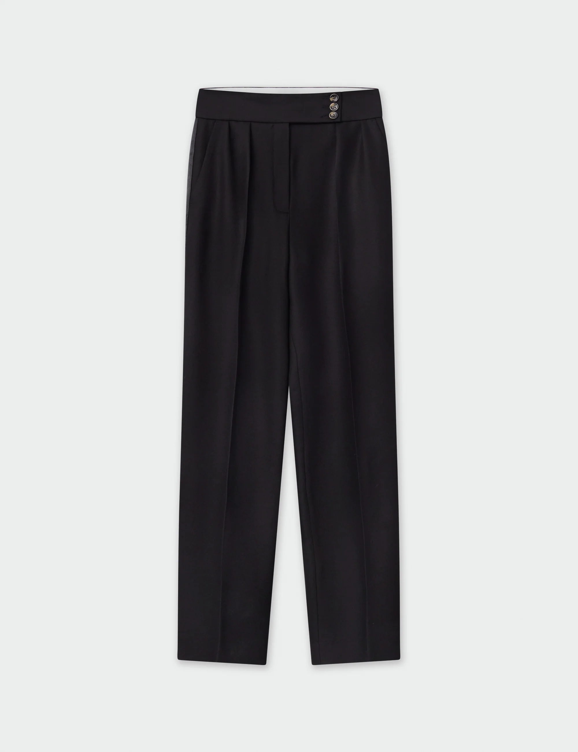 Elliot - Delicate Wool Twill - Black - Image 5