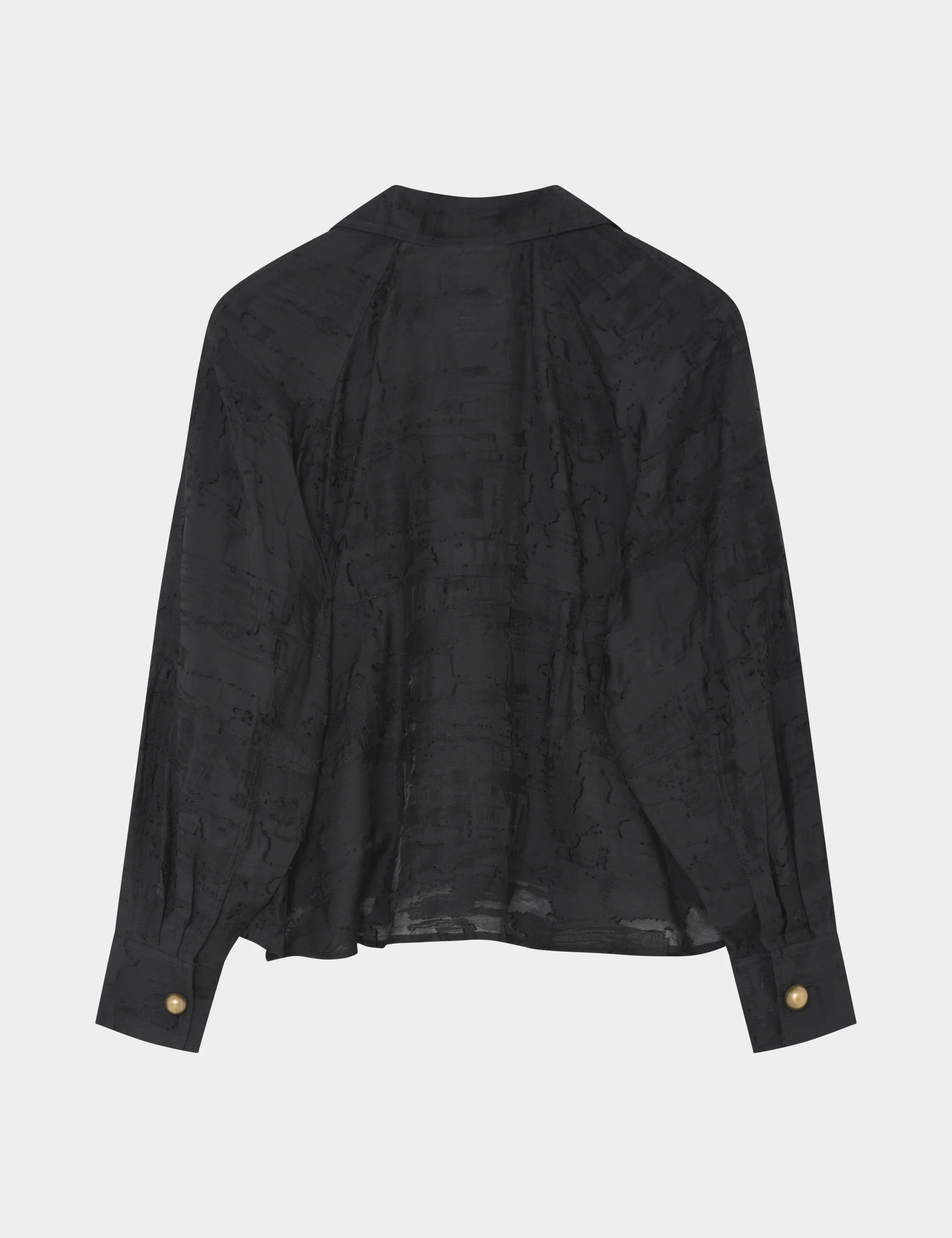 Elston - Jacquard Torn - Shirt - Black - Image 2